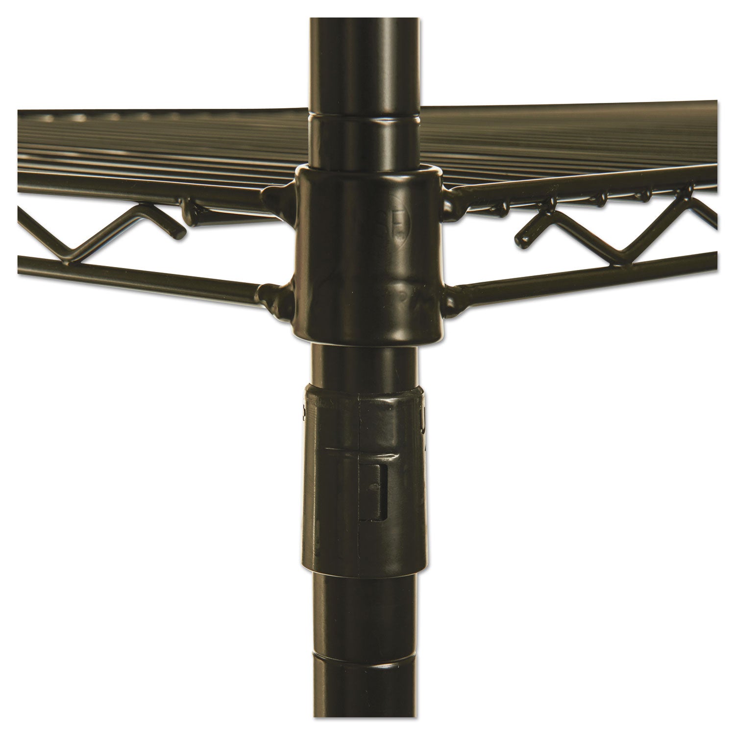 Alera® NSF Certified Industrial Four-Shelf Wire Shelving Kit, 48w x 18d x 72h, Black