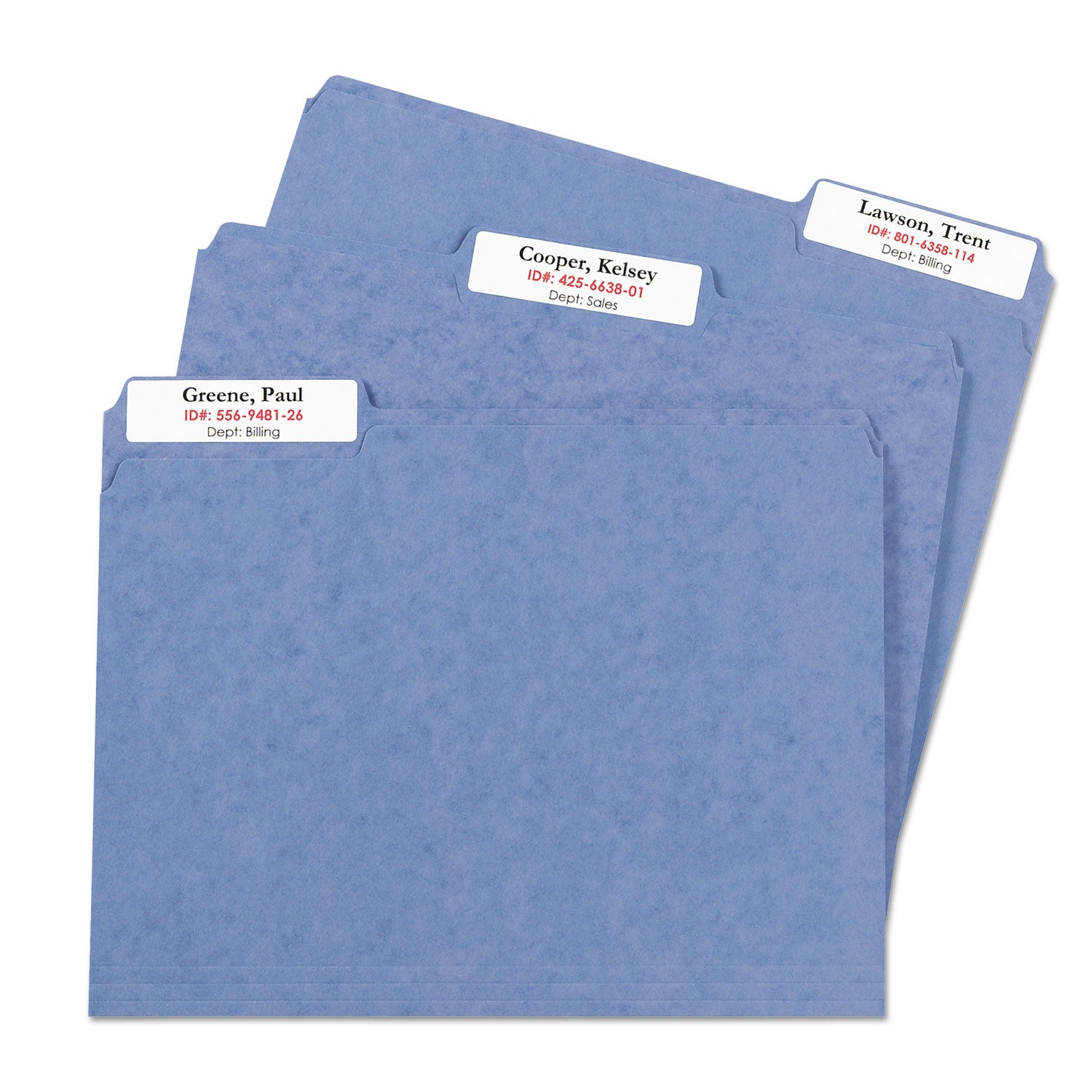 Avery® Extra-Large Trueblock File Folder Labels With Sure Feed Technology, 0.94 X 3.44, White, 18/sheet, 25 Sheets/pack