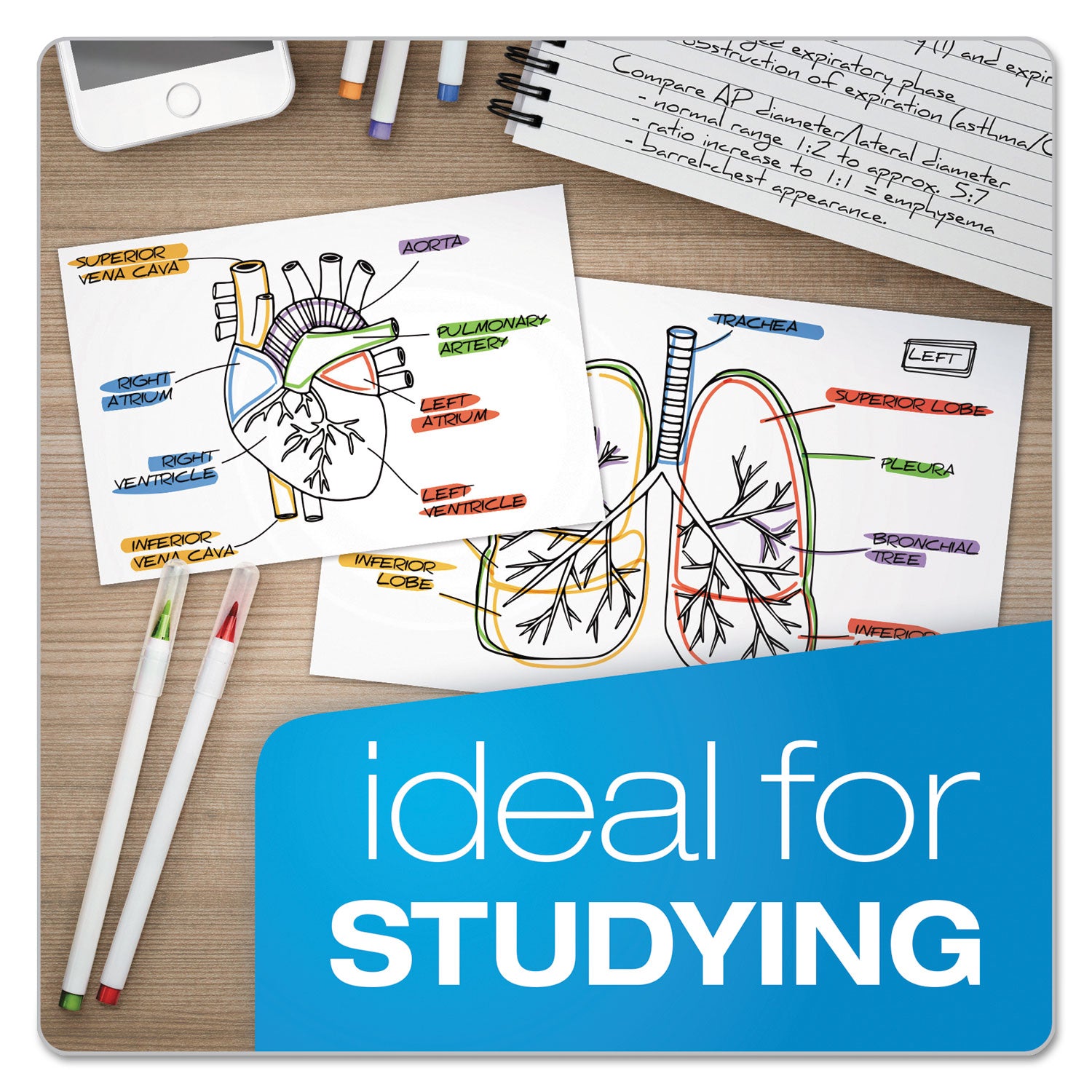 Oxford™ Unruled Index Cards, 4 X 6, White, 100/pack