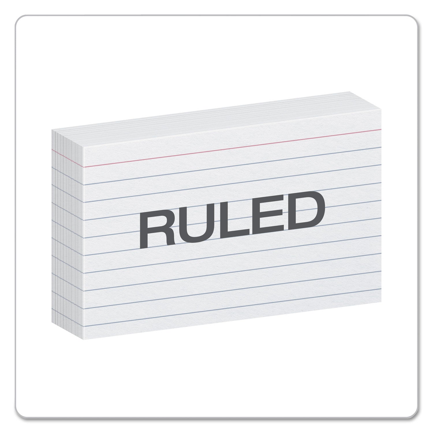 Oxford™ Ruled Index Cards, 3 X 5, White, 100/pack