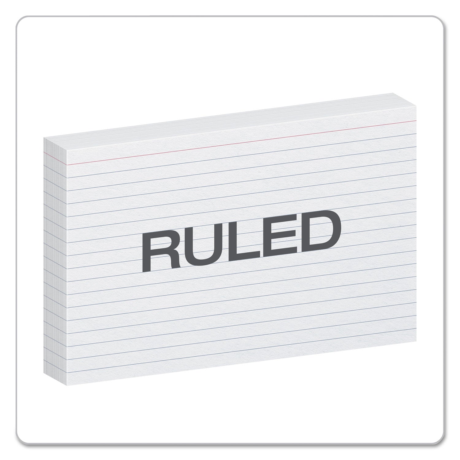 Oxford™ Ruled Index Cards, 5 X 8, White, 100/pack