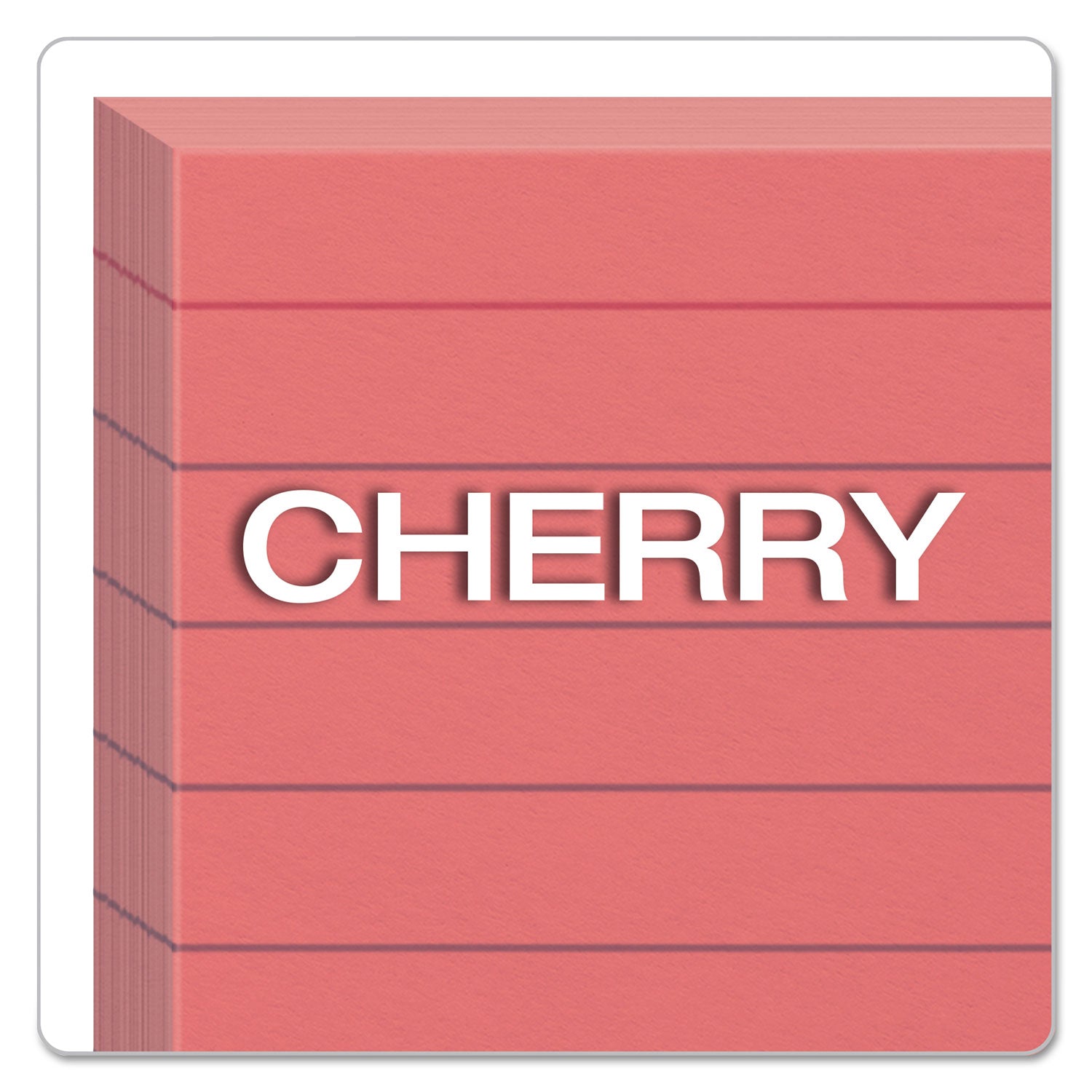 Oxford™ Ruled Index Cards, 3 X 5, Cherry, 100/pack