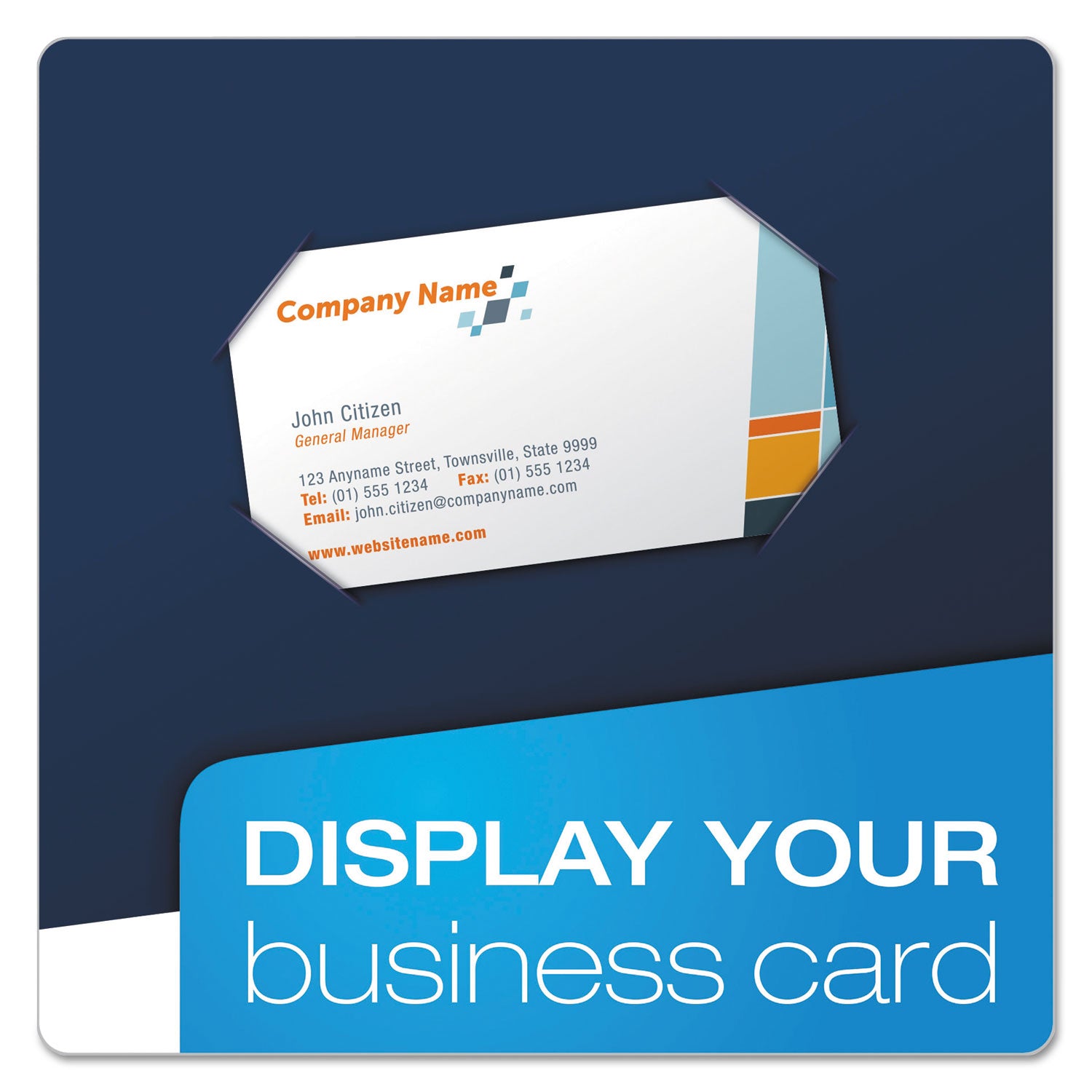 Oxford™ High Gloss Laminated Paperboard Folder, 100-Sheet Capacity, 11 X 8.5, Navy, 25/box