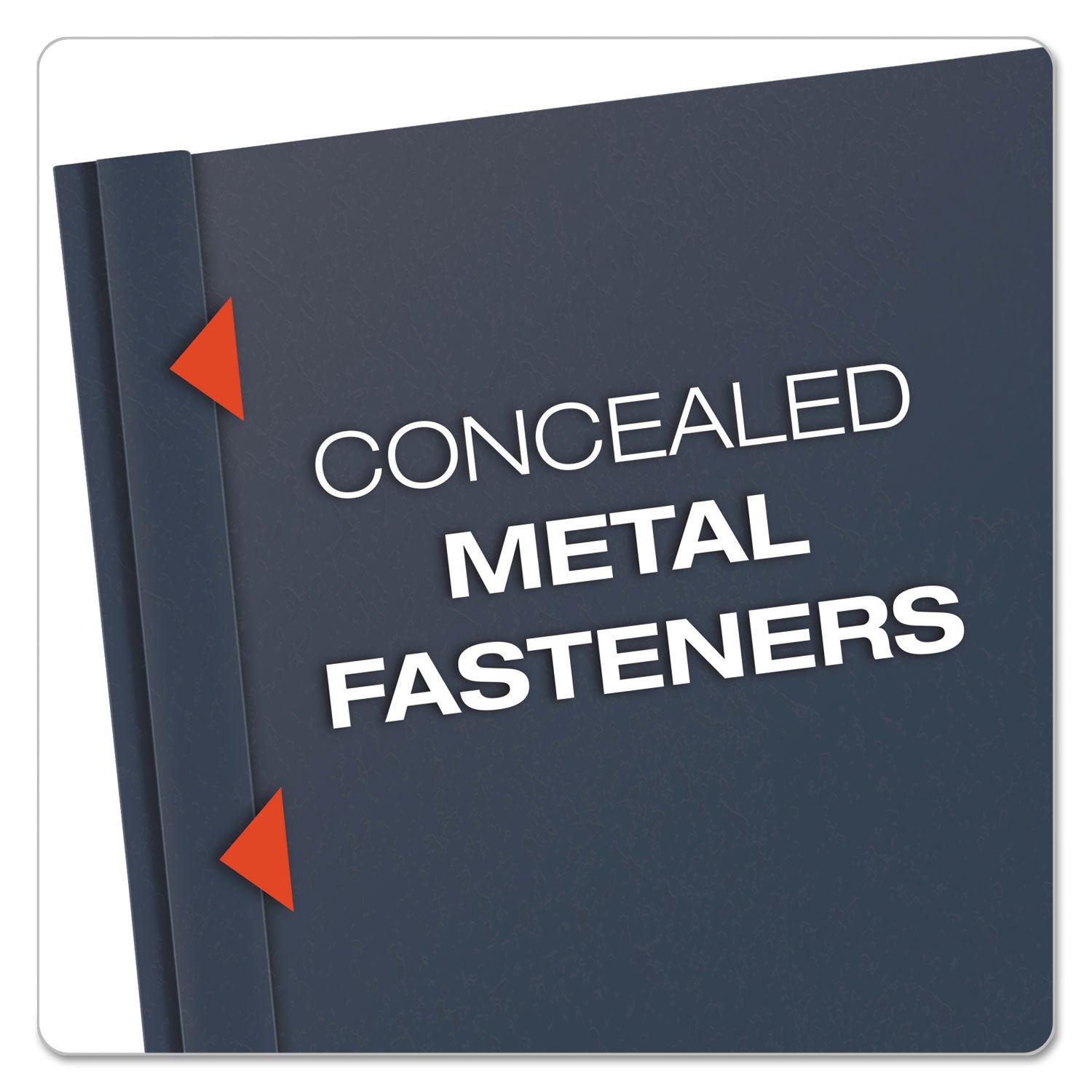 Oxford™ Clear Front Standard Grade Report Cover, Three-Prong Fastener, 0.5" Capacity, 8.5 x 11, Clear/Dark Blue, 25/Box