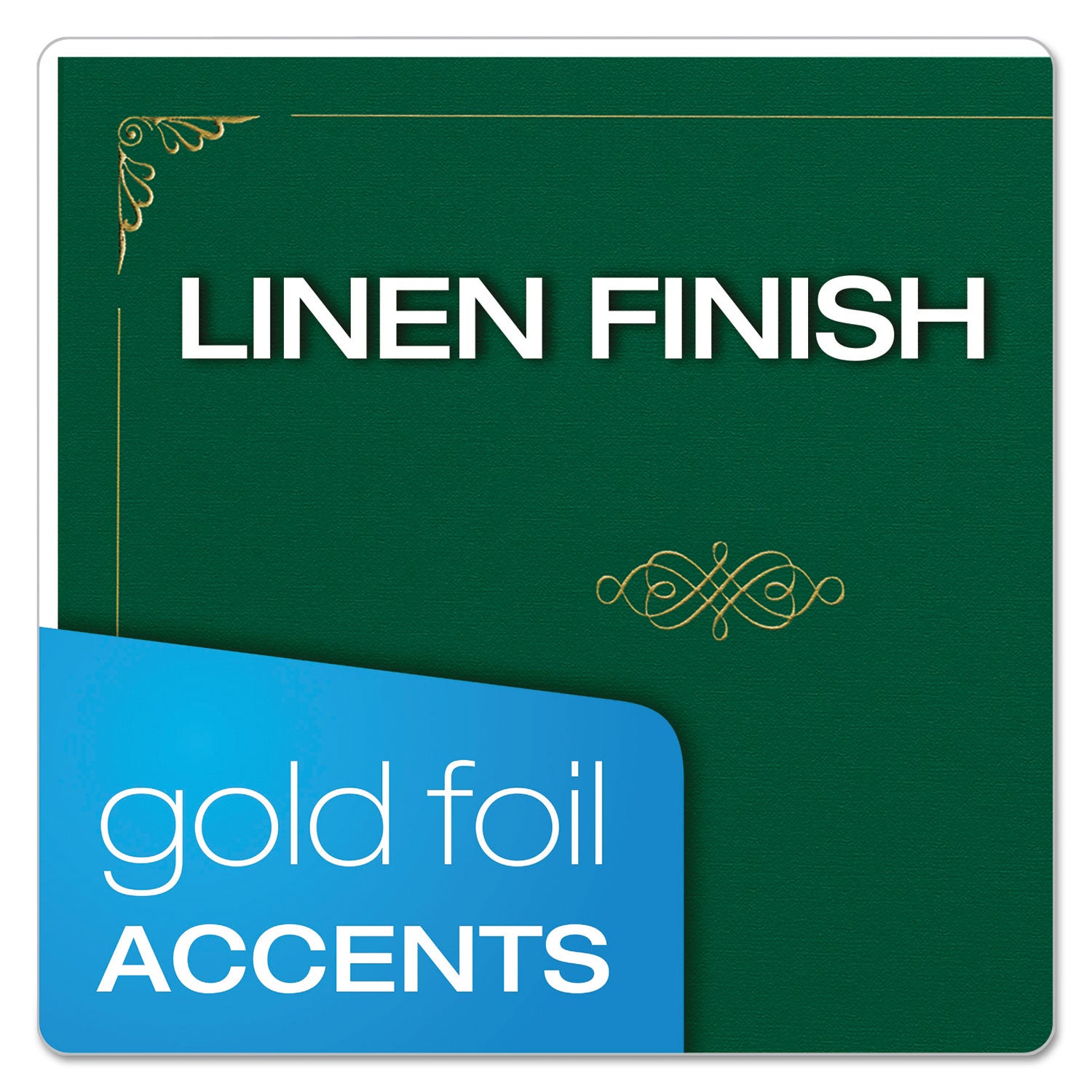 Oxford™ Certificate Holder, 11.25 x 8.75, Green, 5/Pack