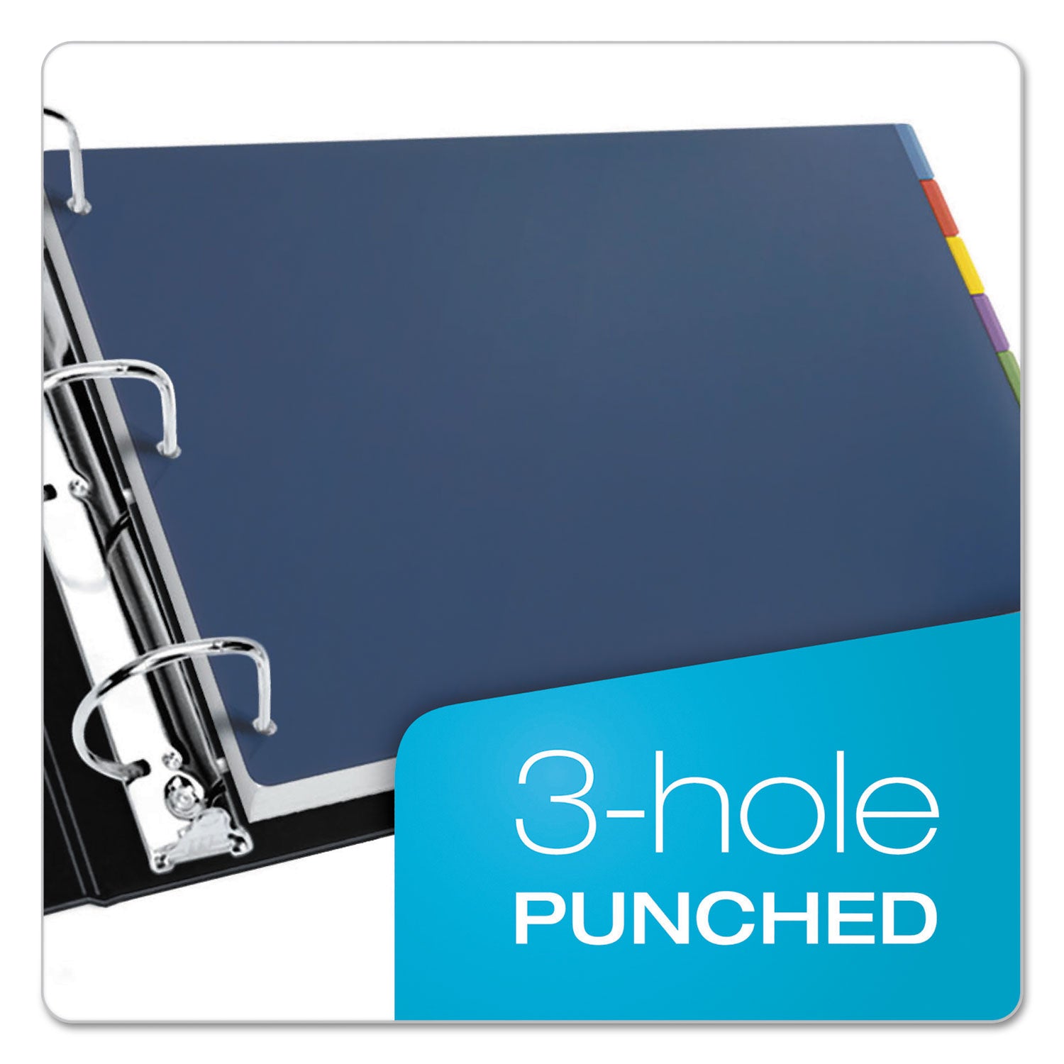 Cardinal® Tabloid-Size Poly Index Divider, 8-Tab, 11 X 17, Assorted, 1 Set