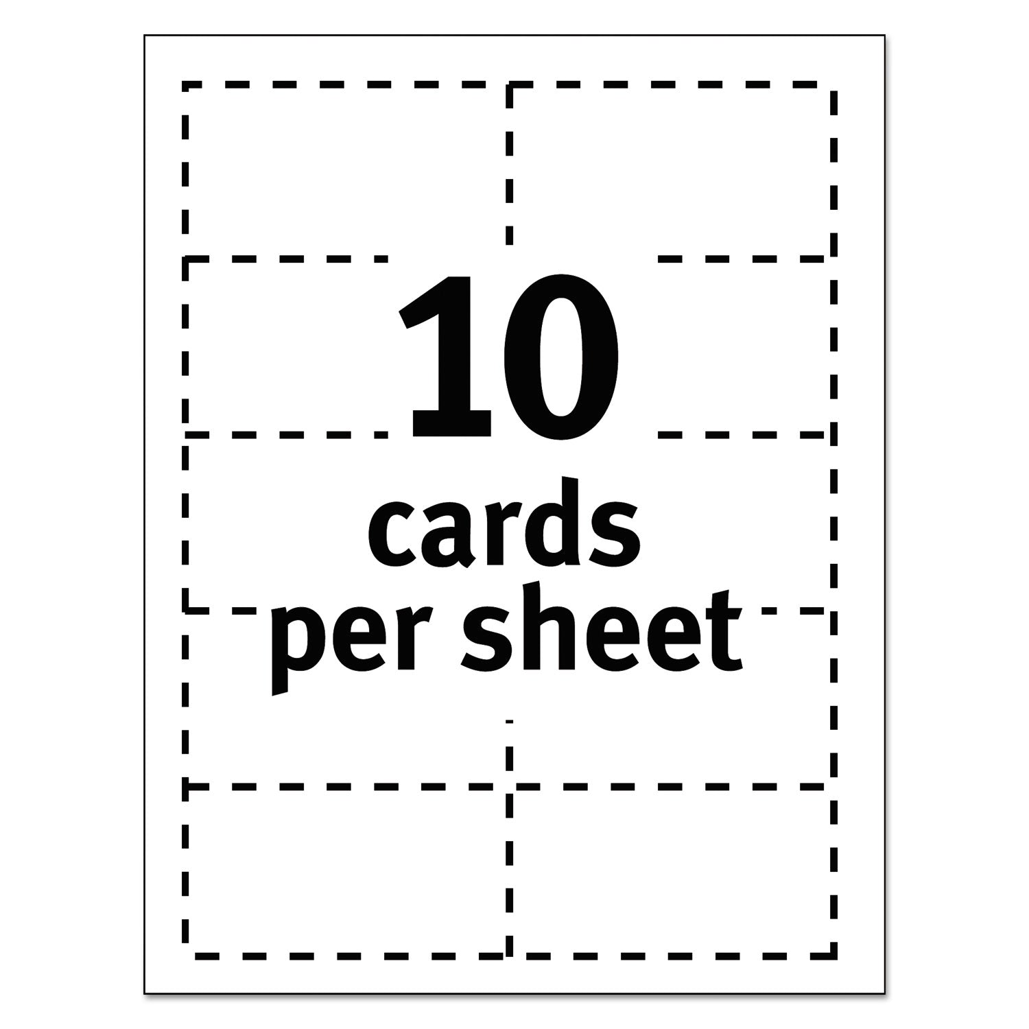 Avery® Magnetic Business Cards, Inkjet, 2 X 3.5, White, 30 Cards, 10 Cards/sheet, 3 Sheets/pack