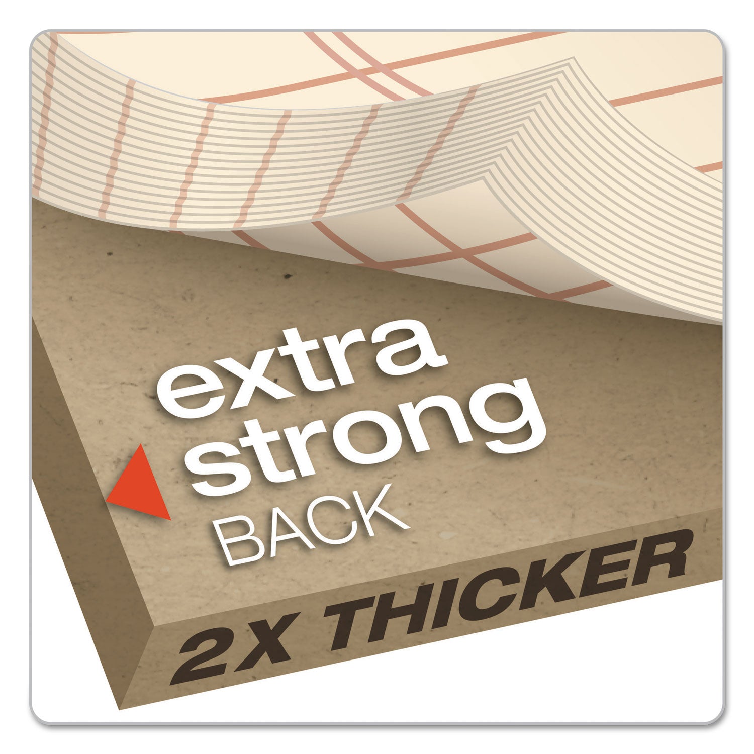 Ampad® Gold Fibre Retro Wirebound Writing Pads, Wide/Legal and Quadrille Rule, Red Cover, 70 White 8.5 x 11.75 Sheets