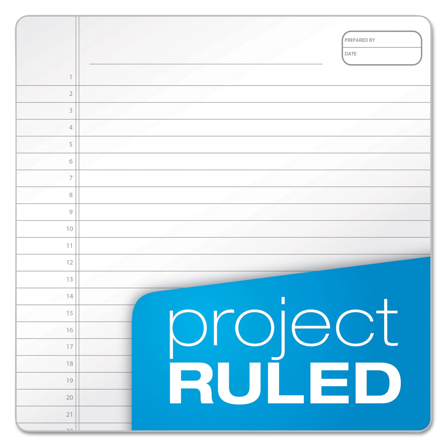 Ampad® Gold Fibre Wirebound Project Notes Pad, Project-Management Format, Gray Cover, 70 White 8.5 X 11.75 Sheets
