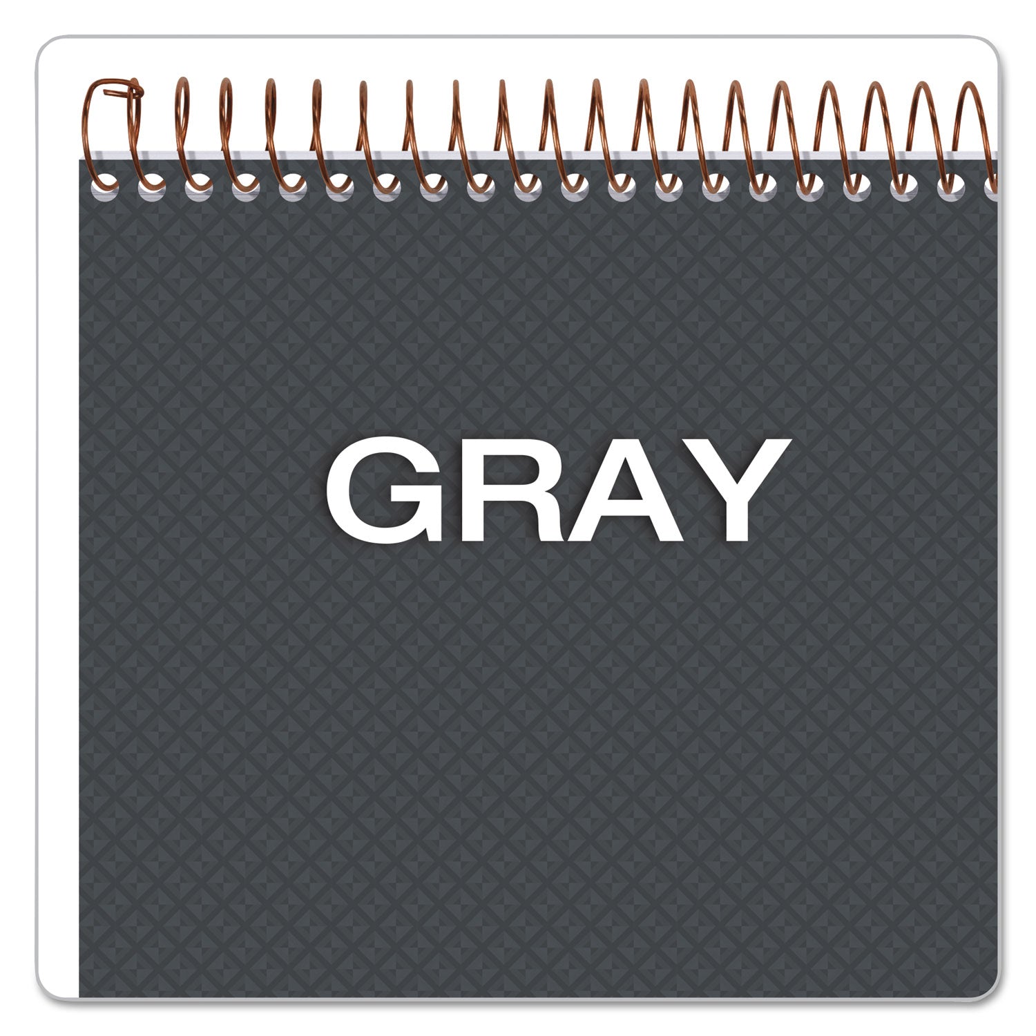 Ampad® Gold Fibre Wirebound Project Notes Pad, Project-Management Format, Gray Cover, 70 White 8.5 X 11.75 Sheets