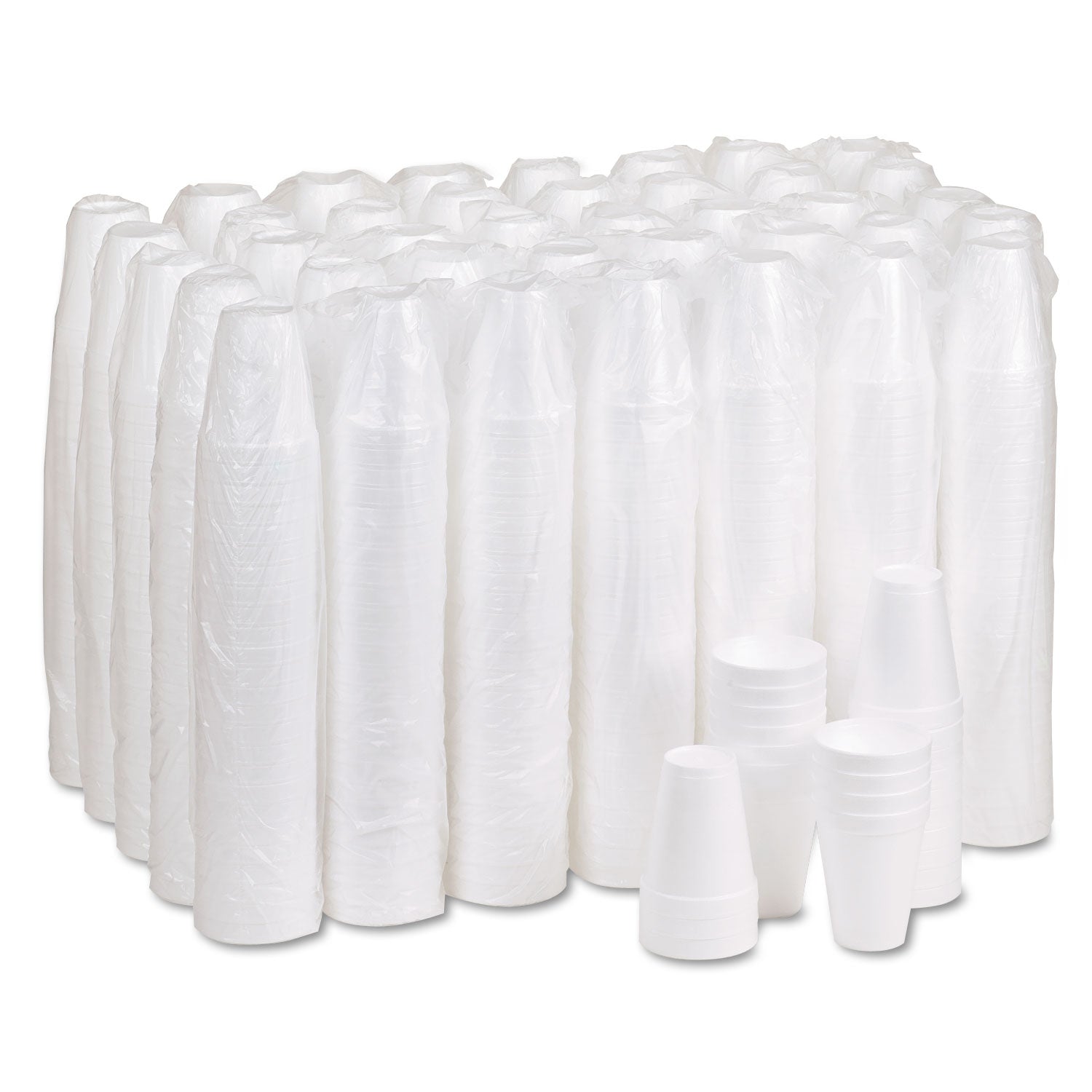 Dart® Foam Drink Cups, 10 Oz, White, 25/bag, 40 Bags/carton