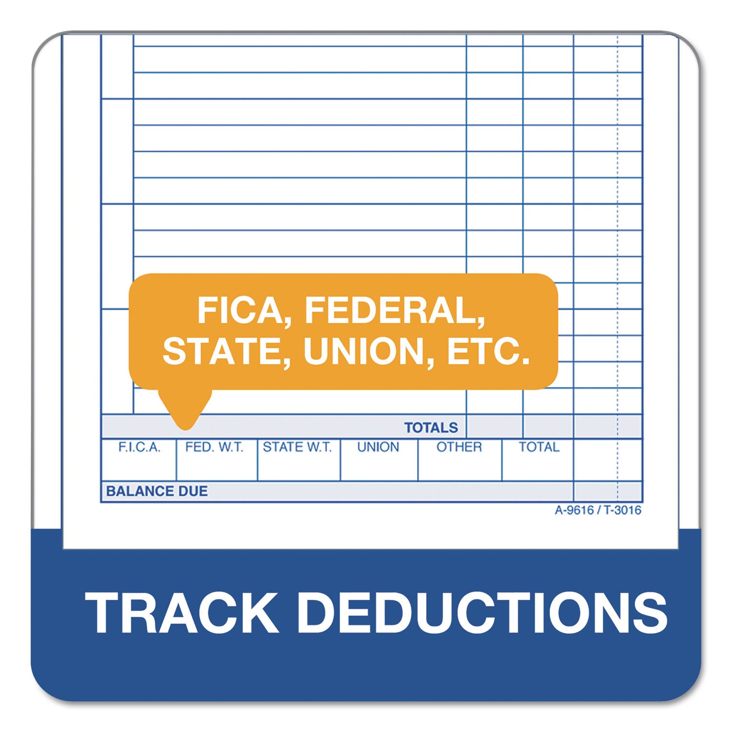TOPS™ Weekly Employee Time Cards, One Side, 4.25 X 6.75, 100/pack