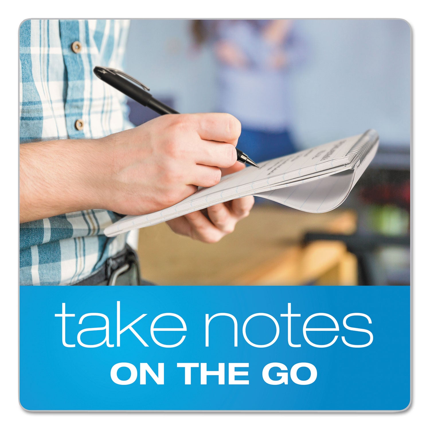 TOPS™ Reporter's Notepad, Wide/legal Rule, White Cover, 70 White 4 X 8 Sheets, 12/pack