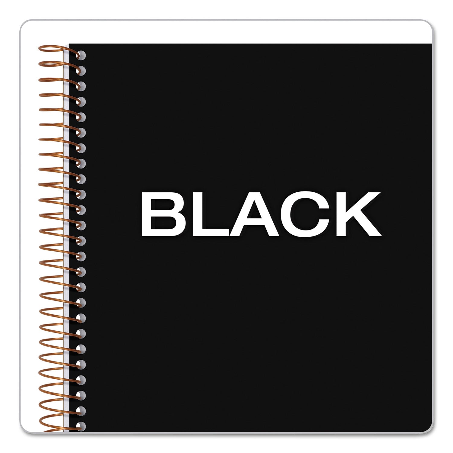 TOPS™ JEN Action Planner, 1-Subject, Narrow Rule, Black Cover, (84) 8.5 x 6.75 Sheets