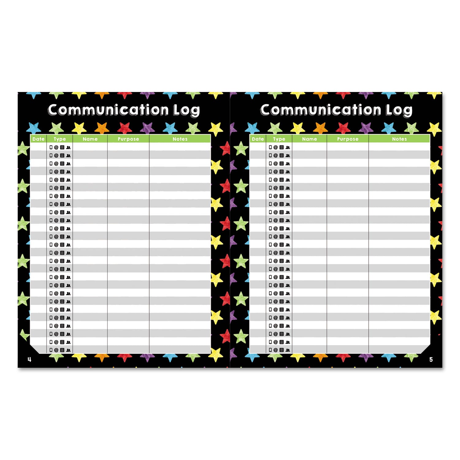 Carson-Dellosa Education Teacher Planner, Weekly/monthly, Two-Page Spread (seven Classes), 10.88 X 8.38, Balloon Theme, Black Cover