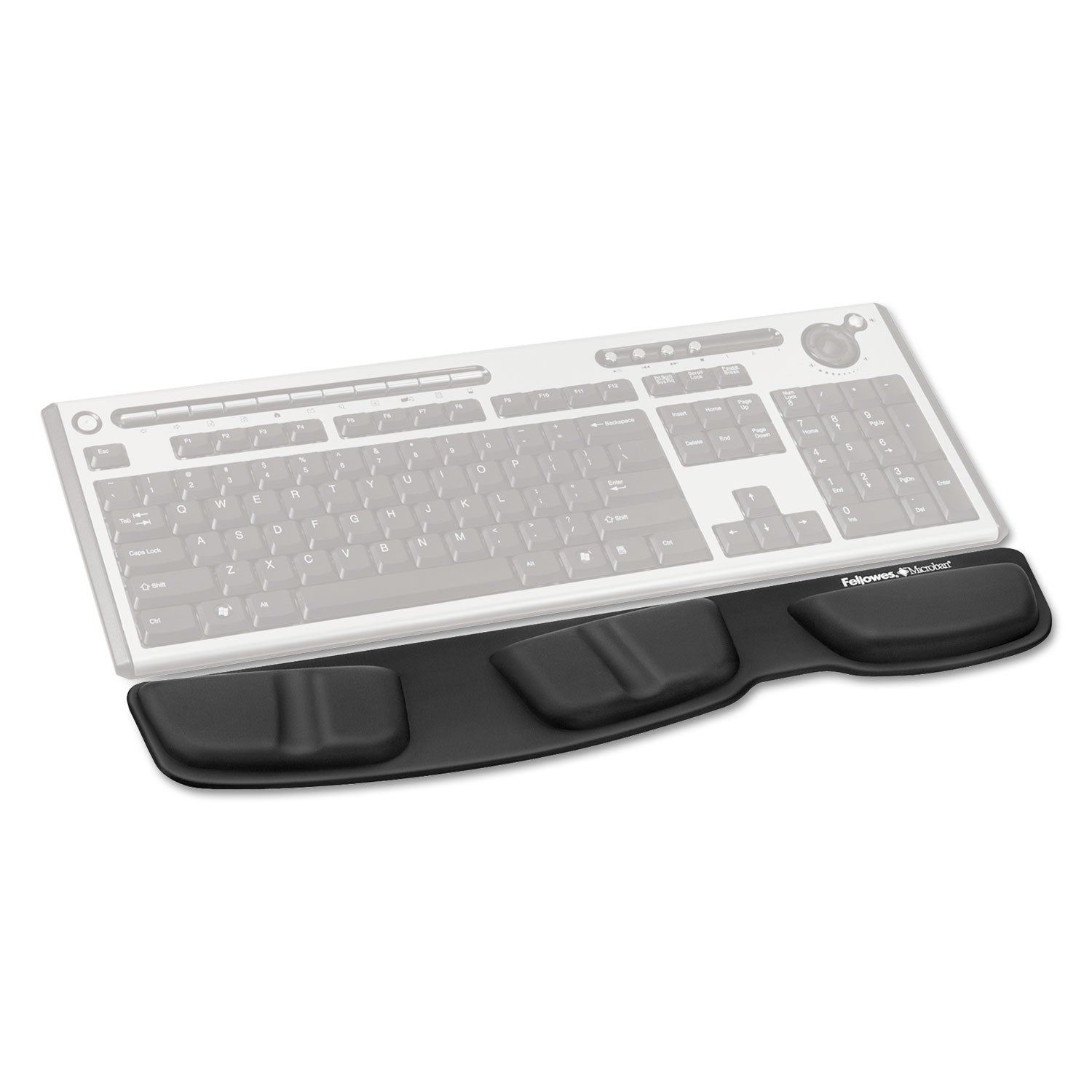 Fellowes® Memory Foam Keyboard Palm Support, 13.75 x 3.37, Black