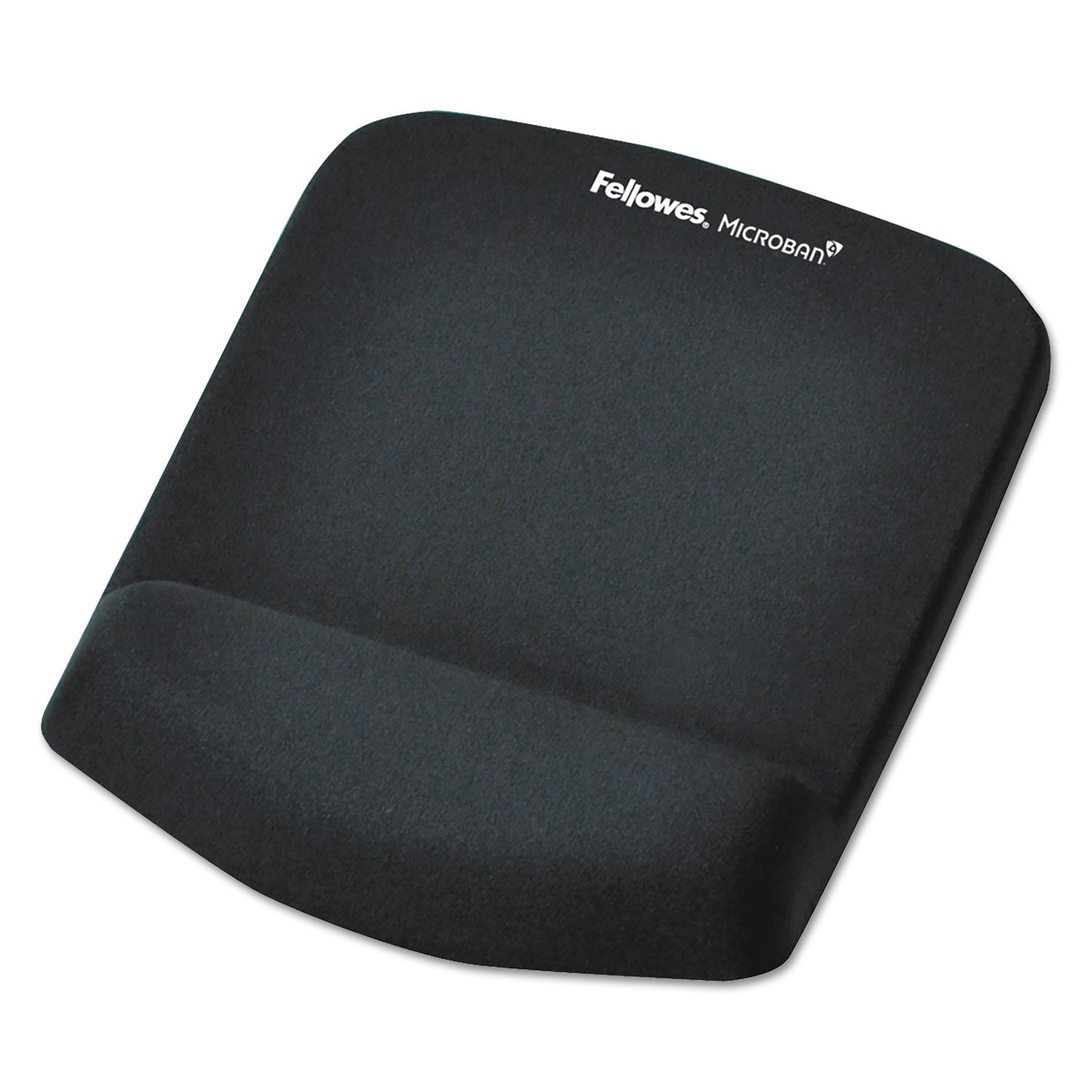 Fellowes® PlushTouch Mouse Pad with Wrist Rest, 7.25 x 9.38, Black