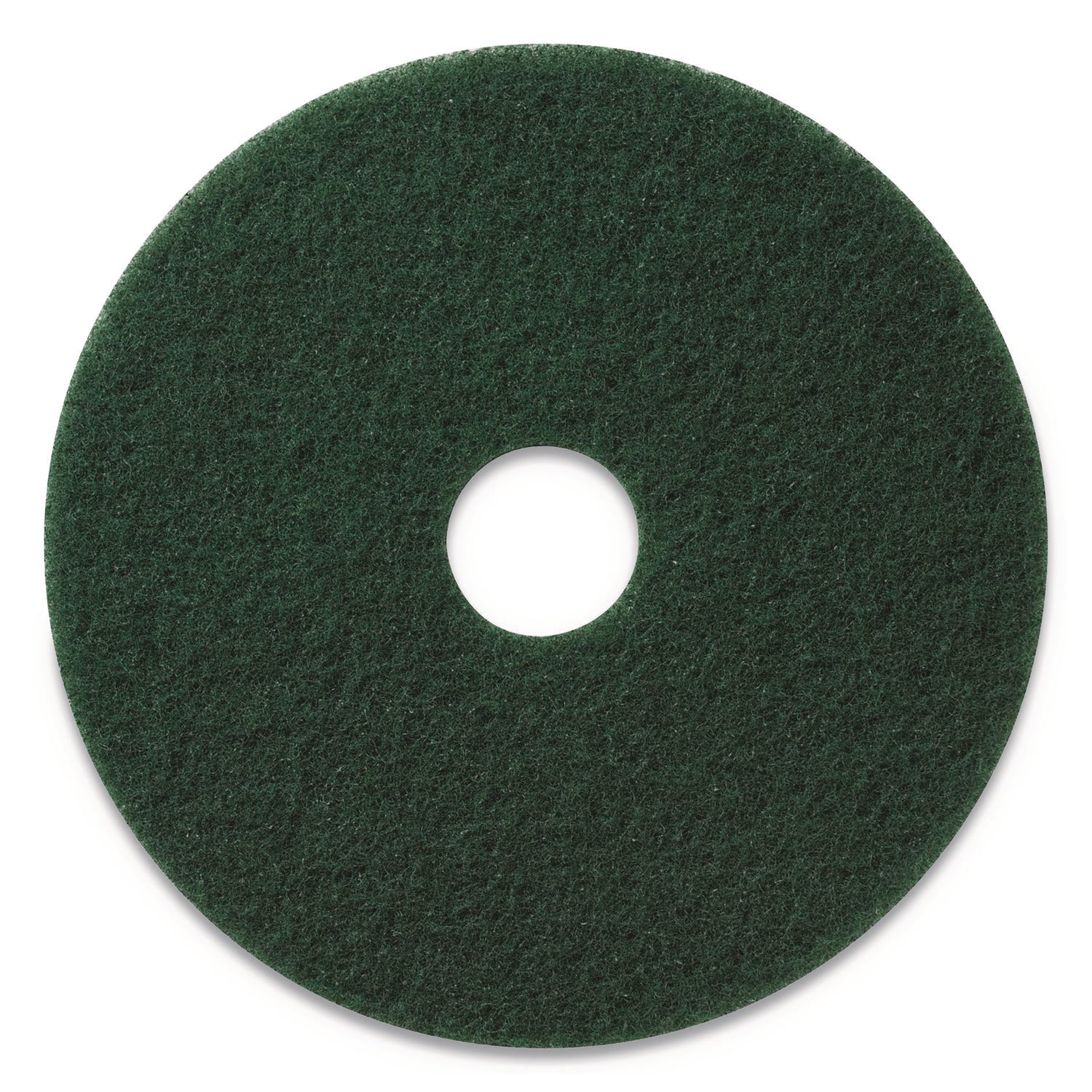 Americo® Scrubbing Pads, 14" Diameter, Green, 5/Carton