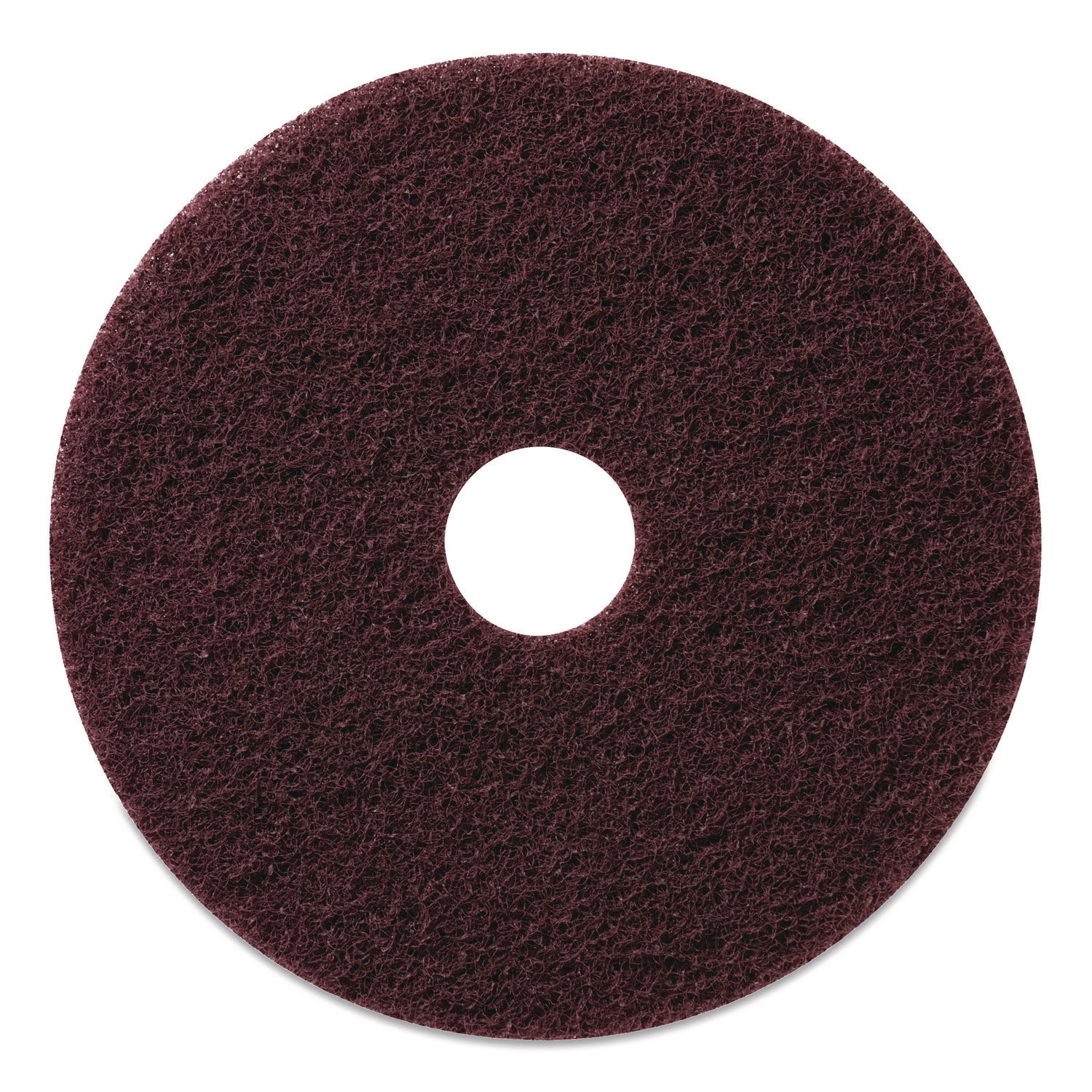 Americo® Stripping Pads, 20" Diameter, Burgundy, 5/Carton
