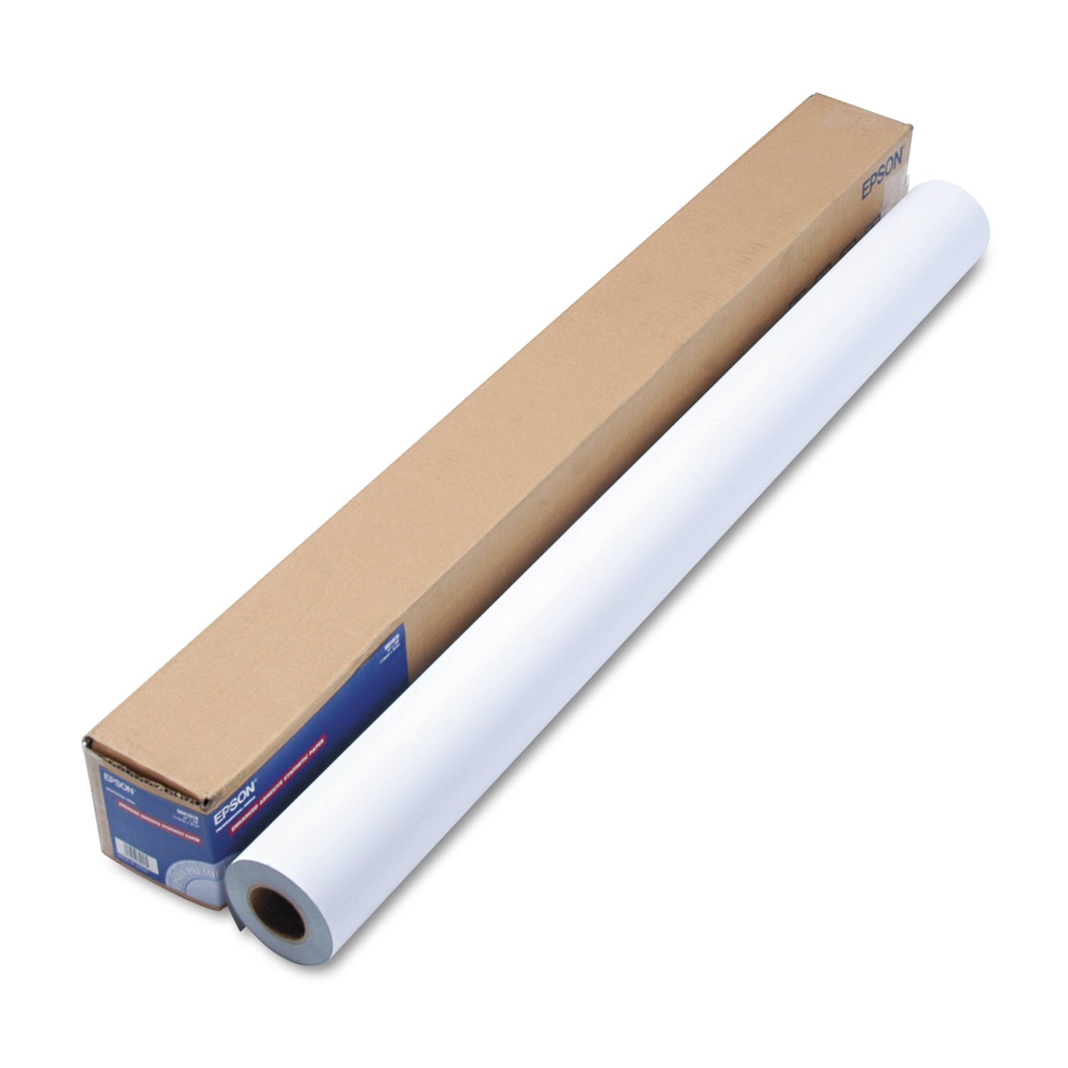 Enhanced Adhesive Synthetic Paper, 44" x 100 ft, White