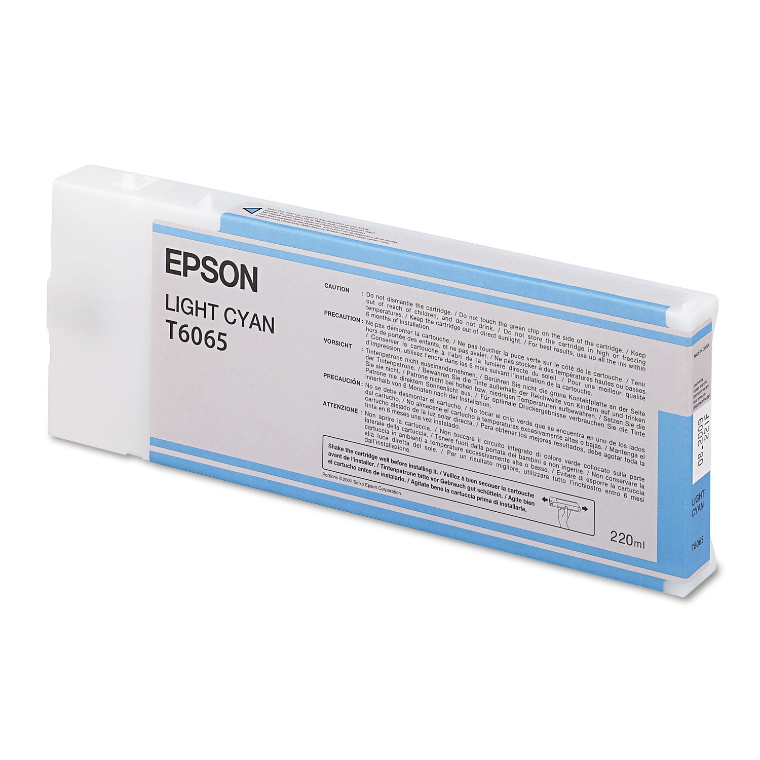 Epson® T606500 (60) Ink, Light Cyan