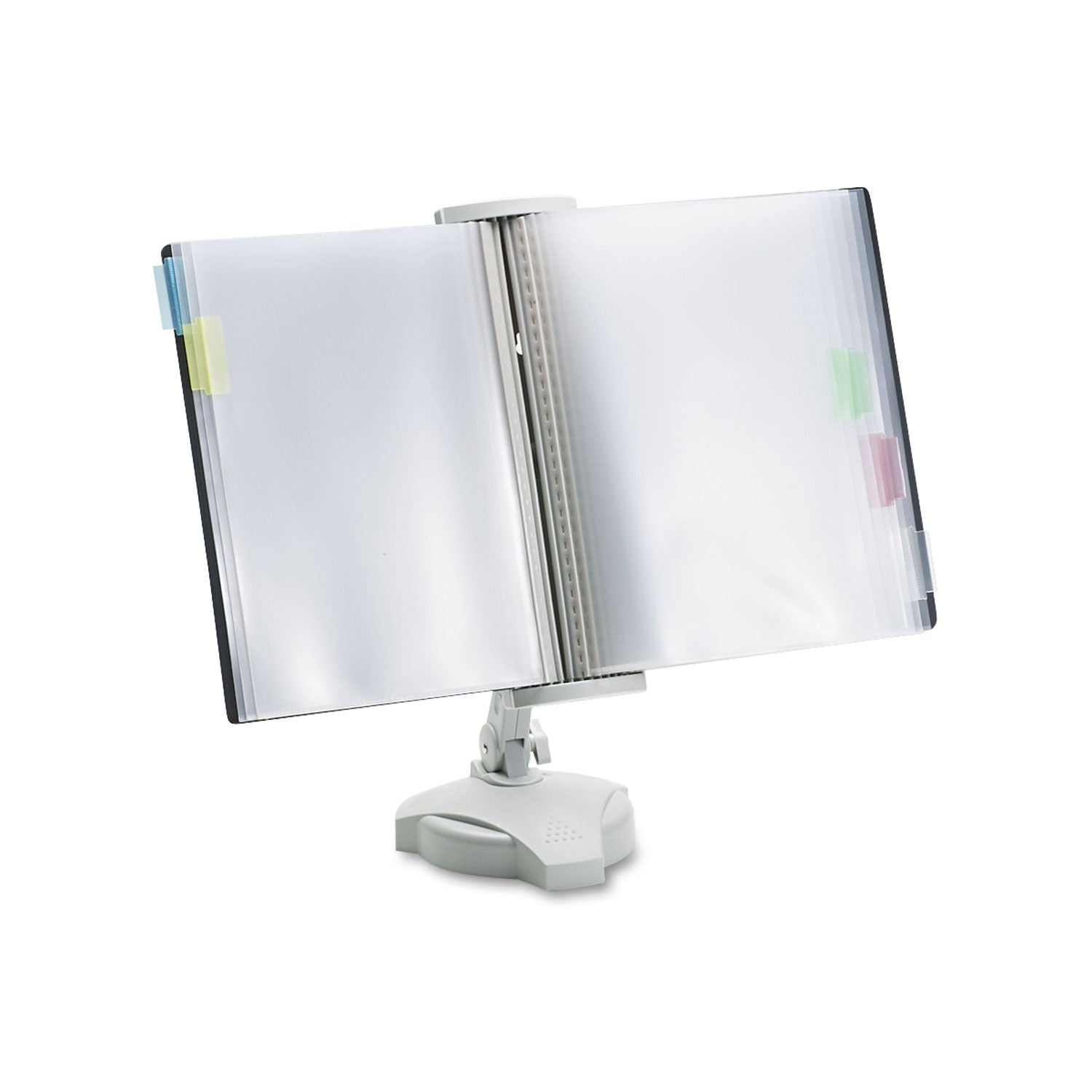 Fellowes® Reference Rack, Plastic, Letter, 10 Pockets, Platinum