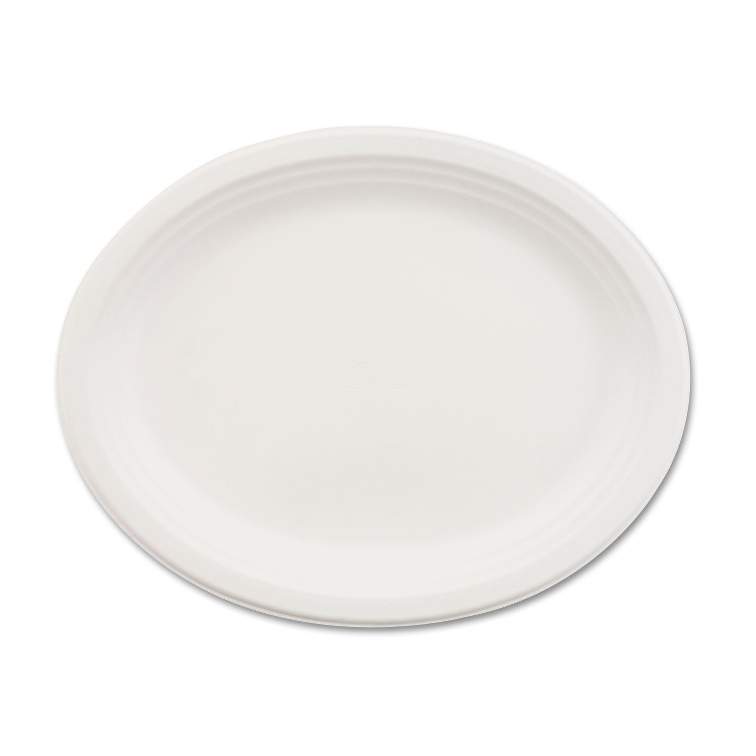 Classic Paper Dinnerware, Oval Platter, 9.75 x 12.5, White, 500/Carton