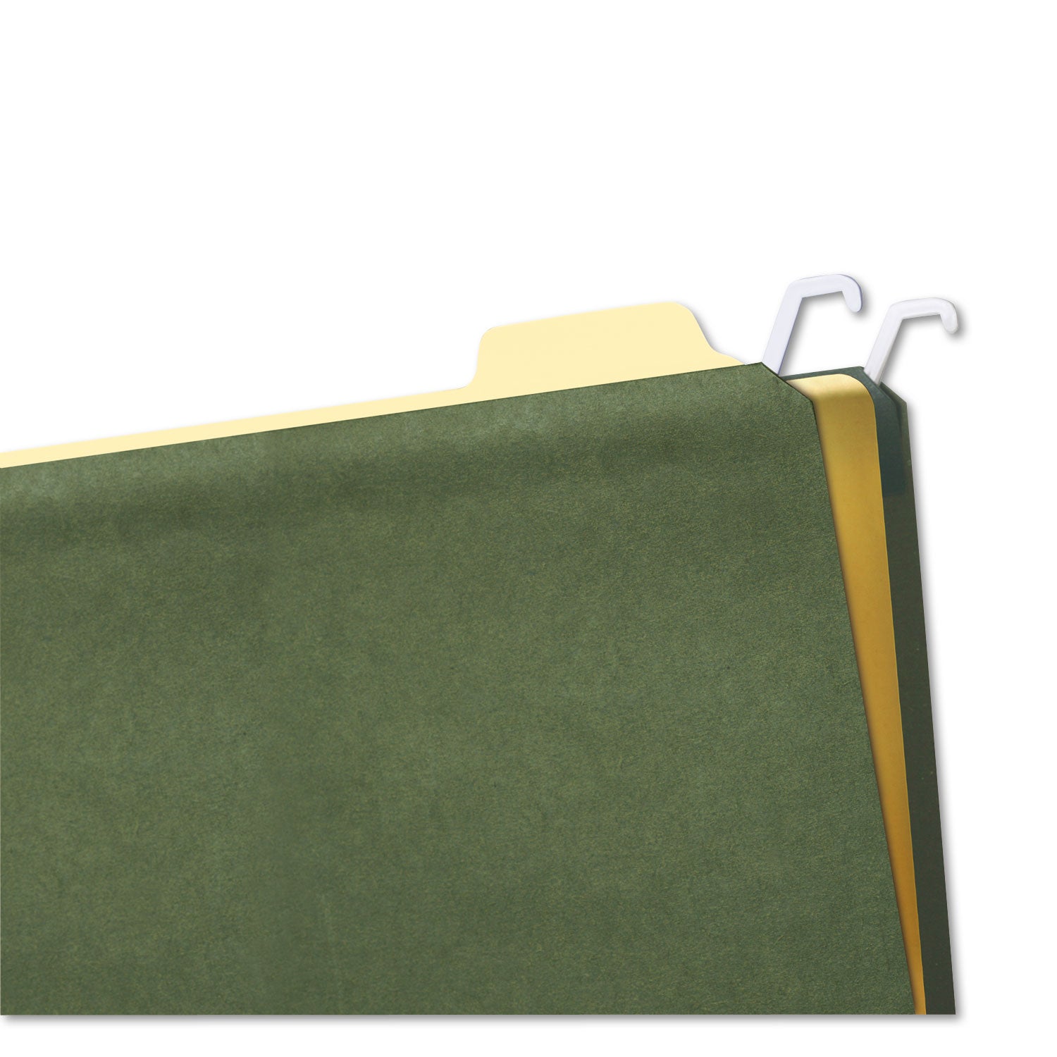find It™ Hanging File Folders with Innovative Top Rail, Legal Size, 1/4-Cut Tabs, Standard Green, 20/Pack
