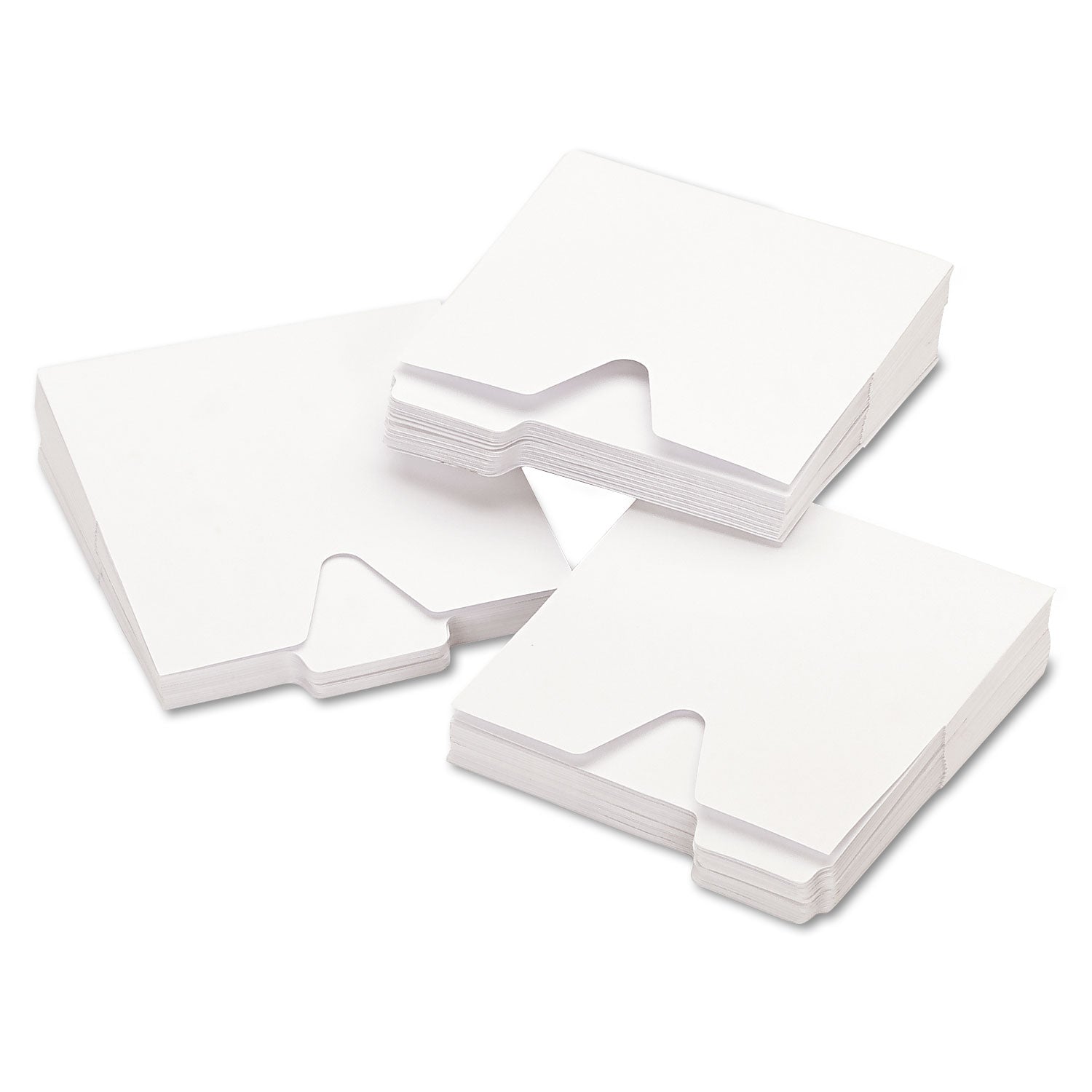 Vaultz® CD File Folders, 1 Disc Capacity, White, 100/Pack