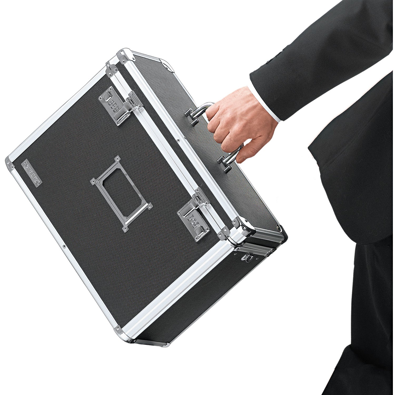 Vaultz® Locking File Chest, Letter Files, 13.75" X 7.25" X 12.25", Black