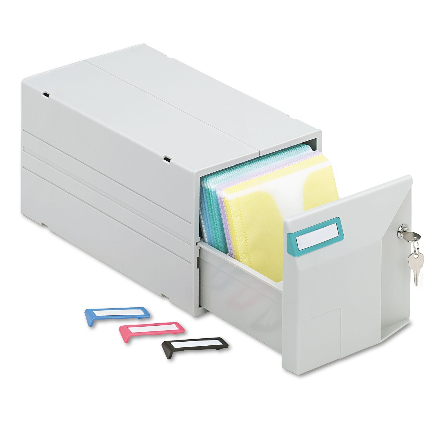 Innovera® Cd/dvd Storage Drawer, Holds 150 Discs, Light Gray