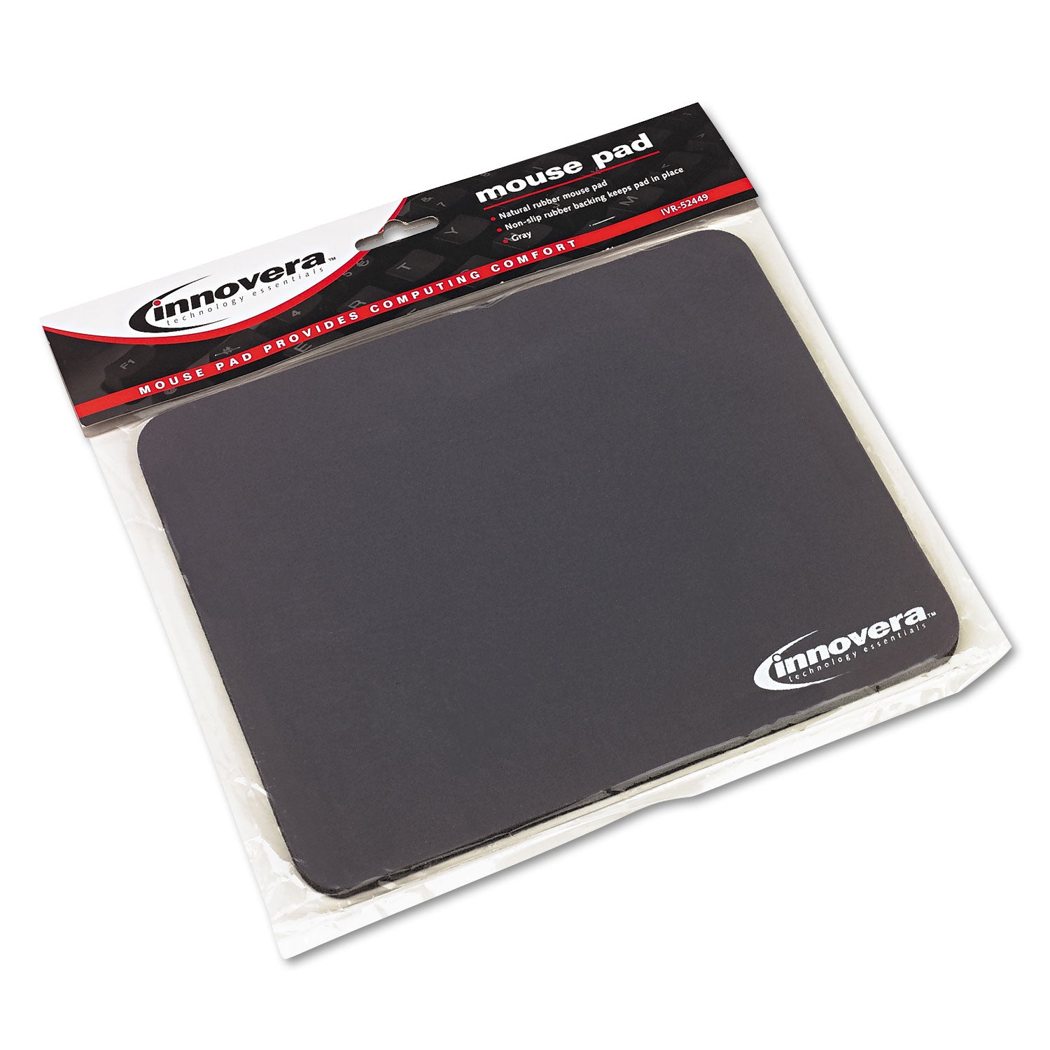 Innovera® Mouse Pad, 9 x 7.5, Gray