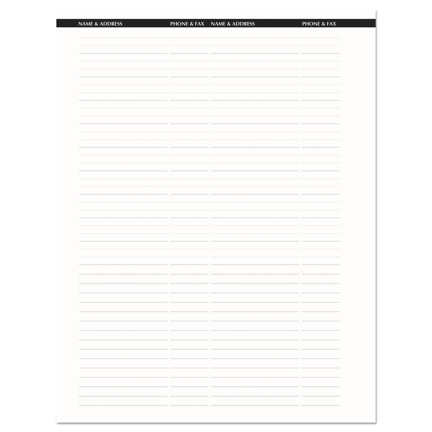 House of Doolittle™ Recycled Professional Weekly Planner, 15-Minute Appts, 11 x 8.5, Black Wirebound Soft Cover, 24-Month: Jan 2025 to Dec 2026