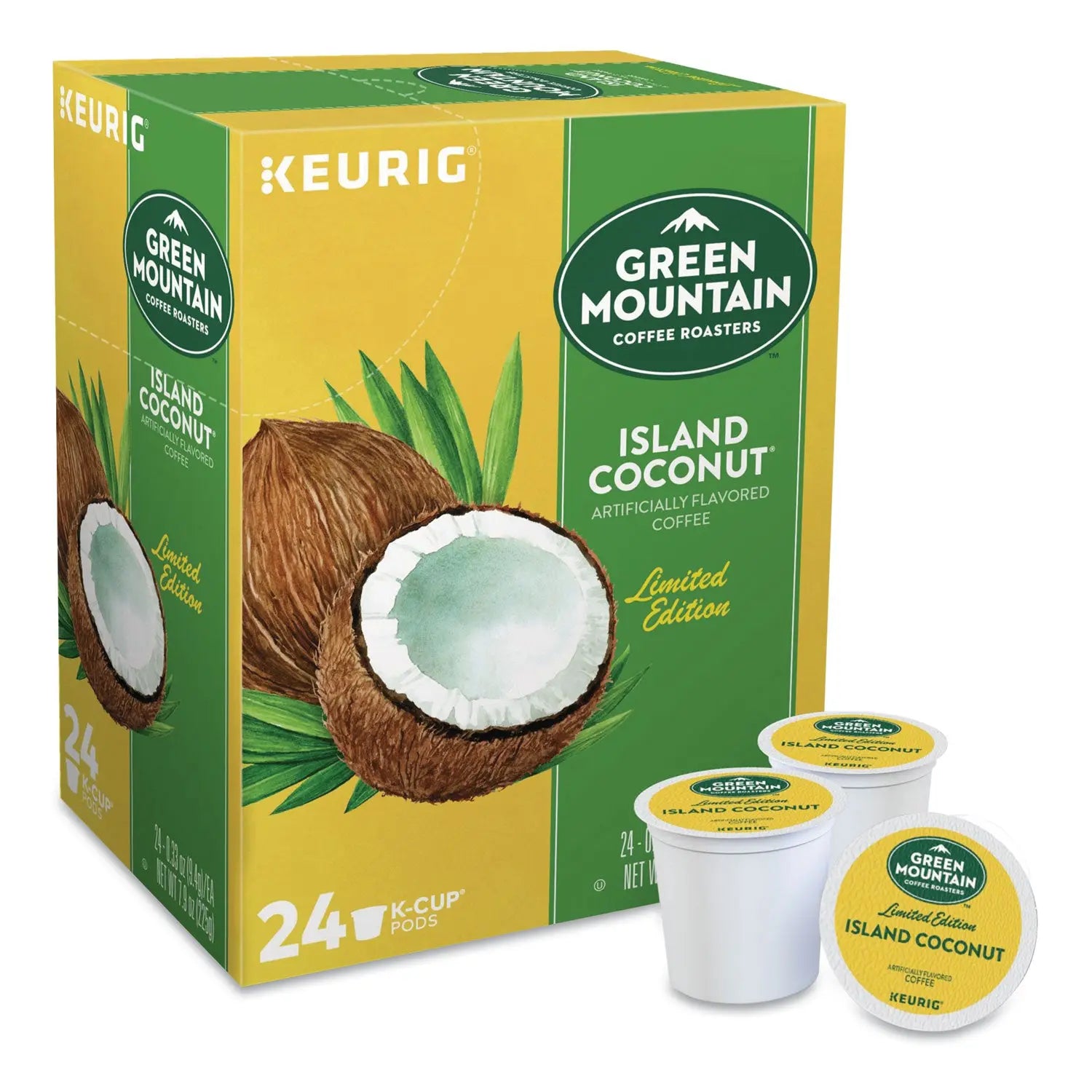 Island Coconut Coffee K-Cup Pods, 24/Box Green Mountain Coffee® Flipcost