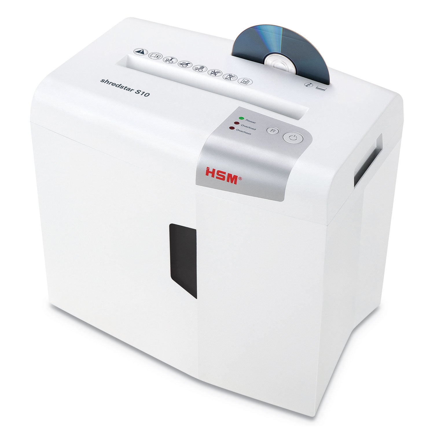 HSM of America Shredstar S10 Strip-Cut Shredder, 10 Manual Sheet Capacity