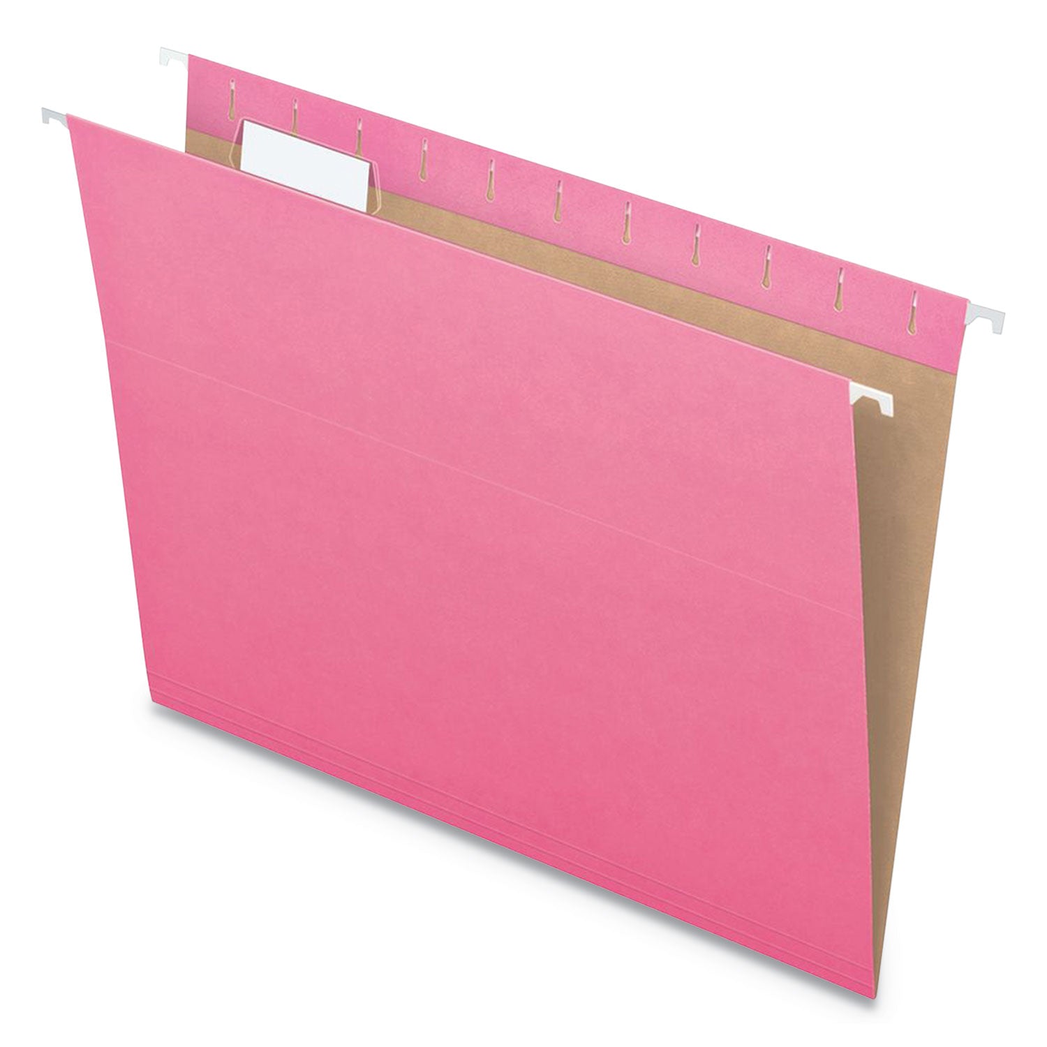 Pendaflex® Colored Hanging Folders, Letter Size, 1/5-Cut Tabs, Pink, 25/Box