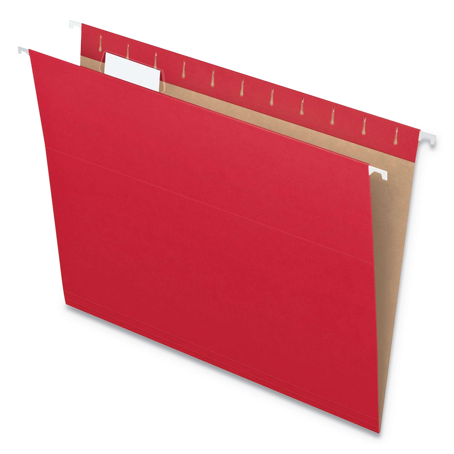 Pendaflex® Colored Hanging Folders, Letter Size, 1/5-Cut Tabs, Red, 25/Box