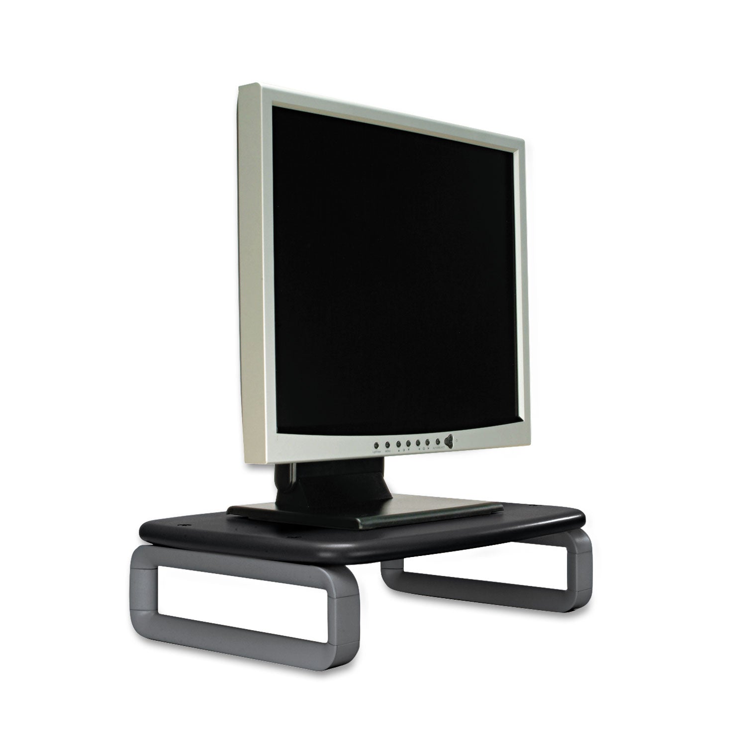Kensington® Monitor Stand With Smartfit, For 24" Monitors, 15.5" X 12" X 3" To 6", Black/gray, Supports 80 Lbs