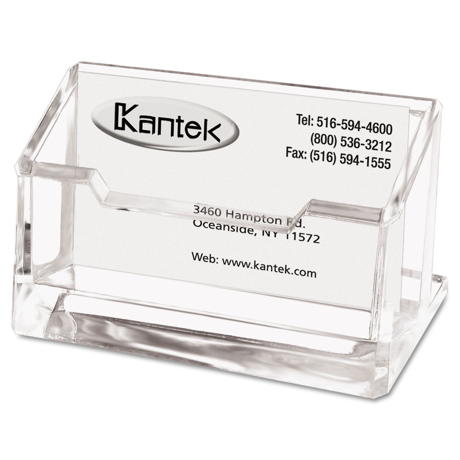 Acrylic Business Card Holder, Holds 80 Cards, 4 x 1.88 x 2, Clear