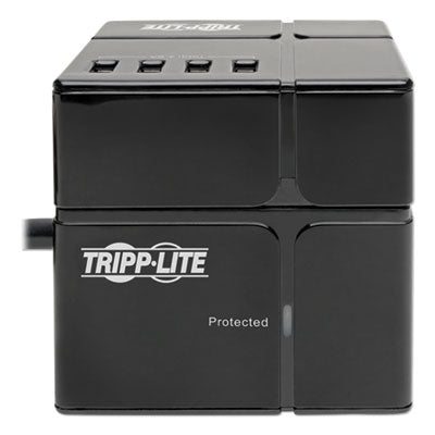 Tripp Lite Power Cube Surge Protector, 3 AC Outlets/6 USB-A Ports, 6 ft Cord, 540 J, Black Flipcost Flipcost