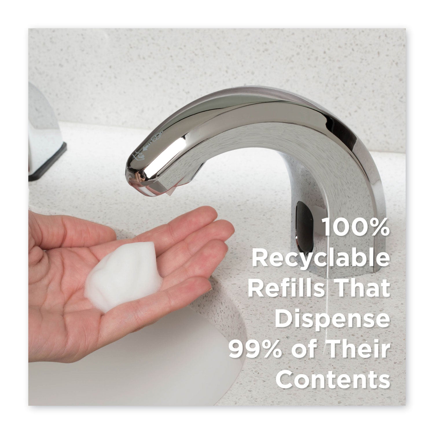 Georgia Pacific® Professional Gp Enmotion Counter Mount Foam Soap Refill, Fragrance-Free, 1,800 Ml, 2/carton