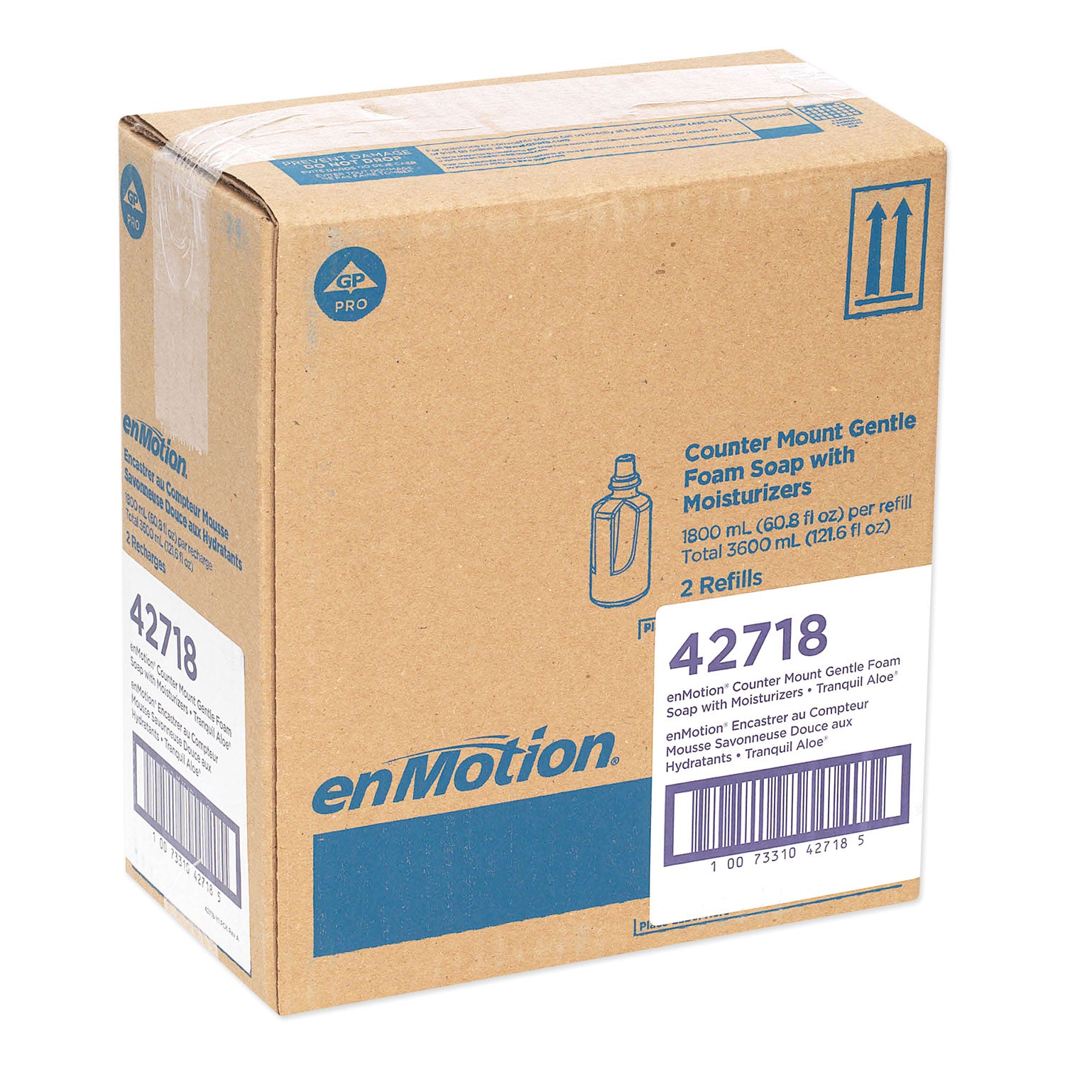 Georgia Pacific® Professional GP enMotion Counter Mount Foam Soap Refill, Tranquil Aloe Scent, 1,800 mL, 2/Carton