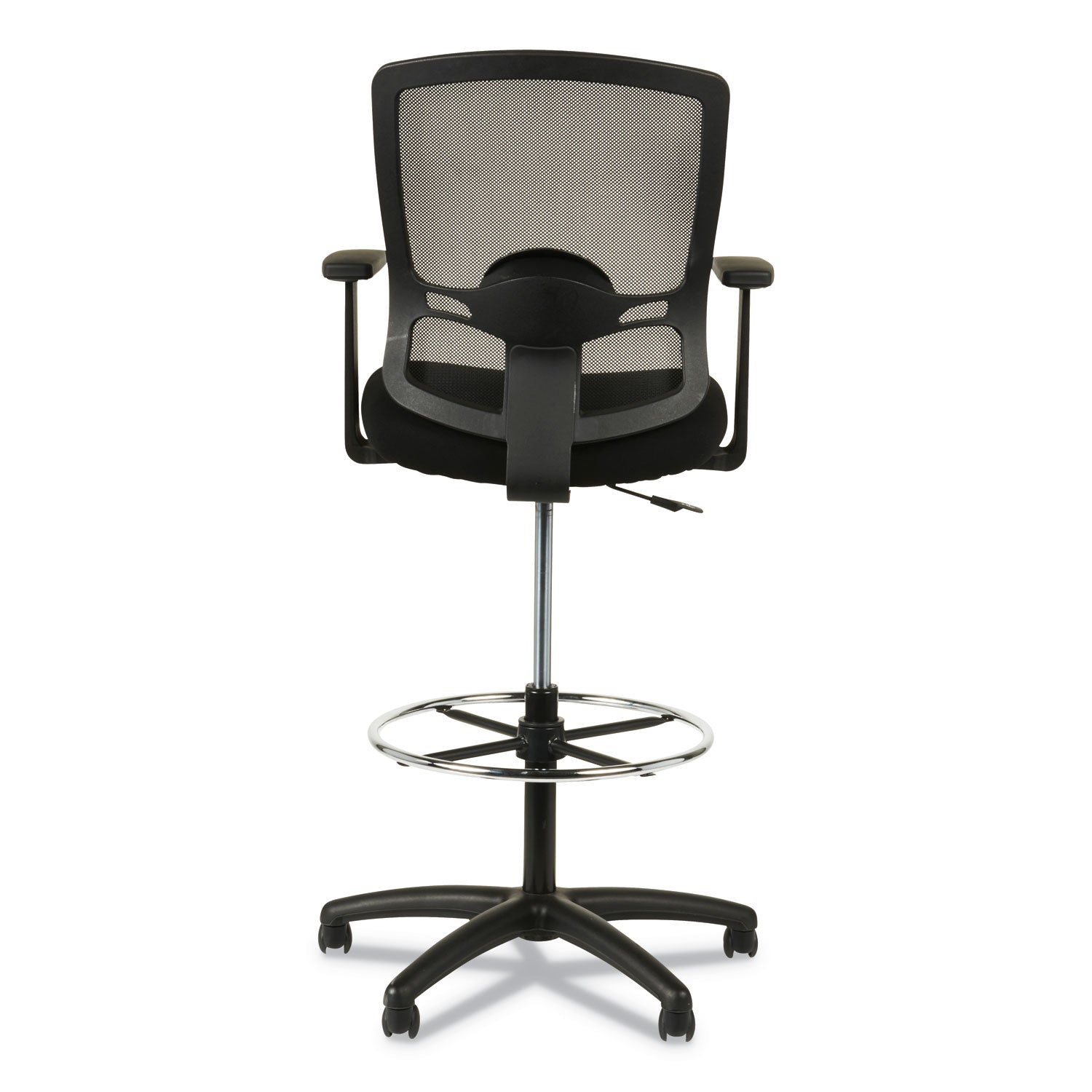 Alera® Alera Etros Series Mesh Stool, Supports Up To 275 Lb, 25.19" To 35.23" Seat Height, Black
