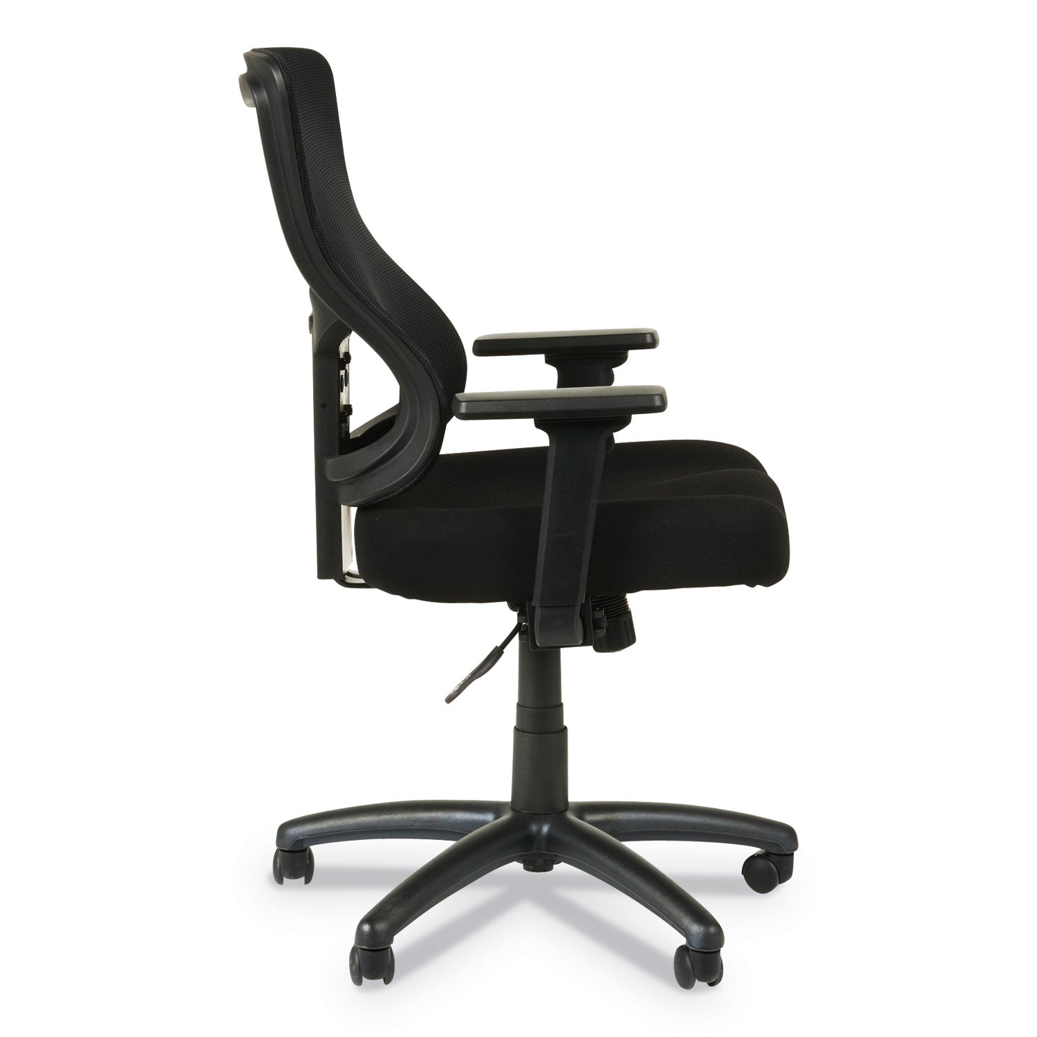 Alera® Alera Elusion Ii Series Mesh Mid-Back Swivel/tilt Chair, Adjustable Arms, Supports 275lb, 17.51" To 21.06" Seat Height, Black