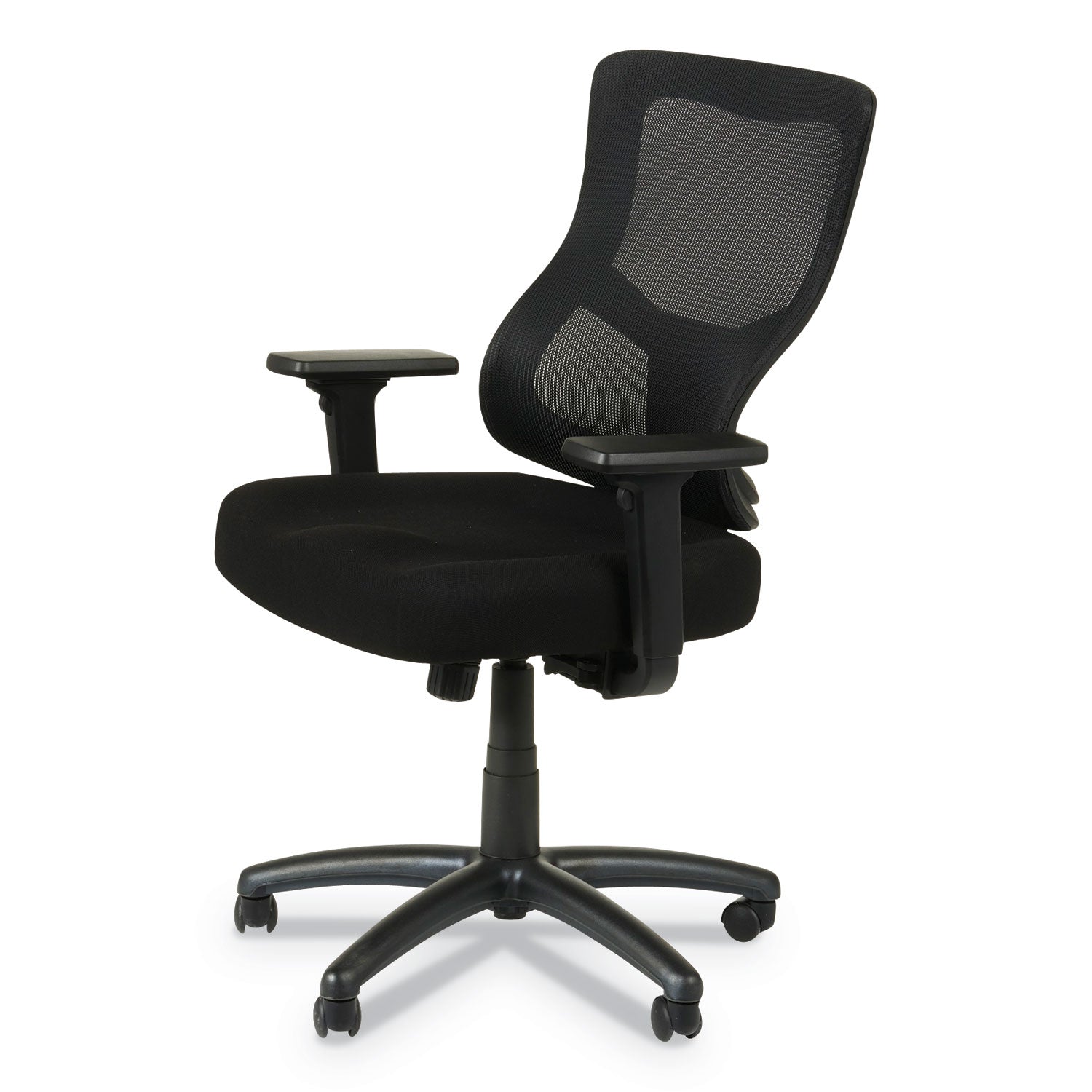 Alera® Alera Elusion Ii Series Mesh Mid-Back Swivel/tilt Chair, Adjustable Arms, Supports 275lb, 17.51" To 21.06" Seat Height, Black