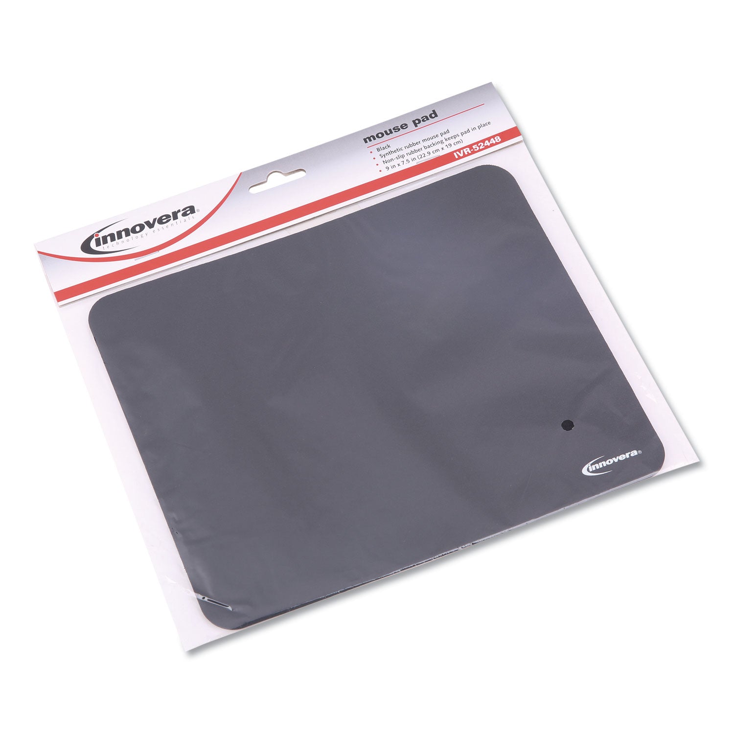 Innovera® Mouse Pad, 9 x 7.5, Black
