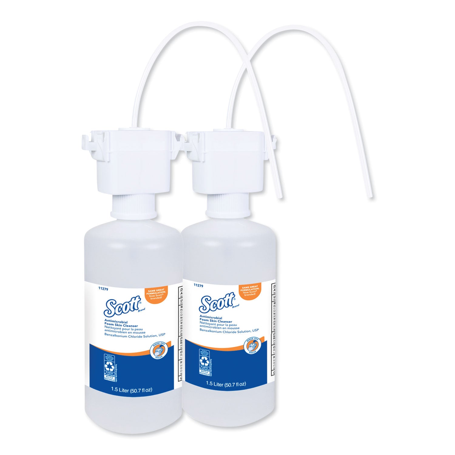 Scott® Antimicrobial Foam Skin Cleanser Refill, Unscented, 1,500 mL, 2/Carton