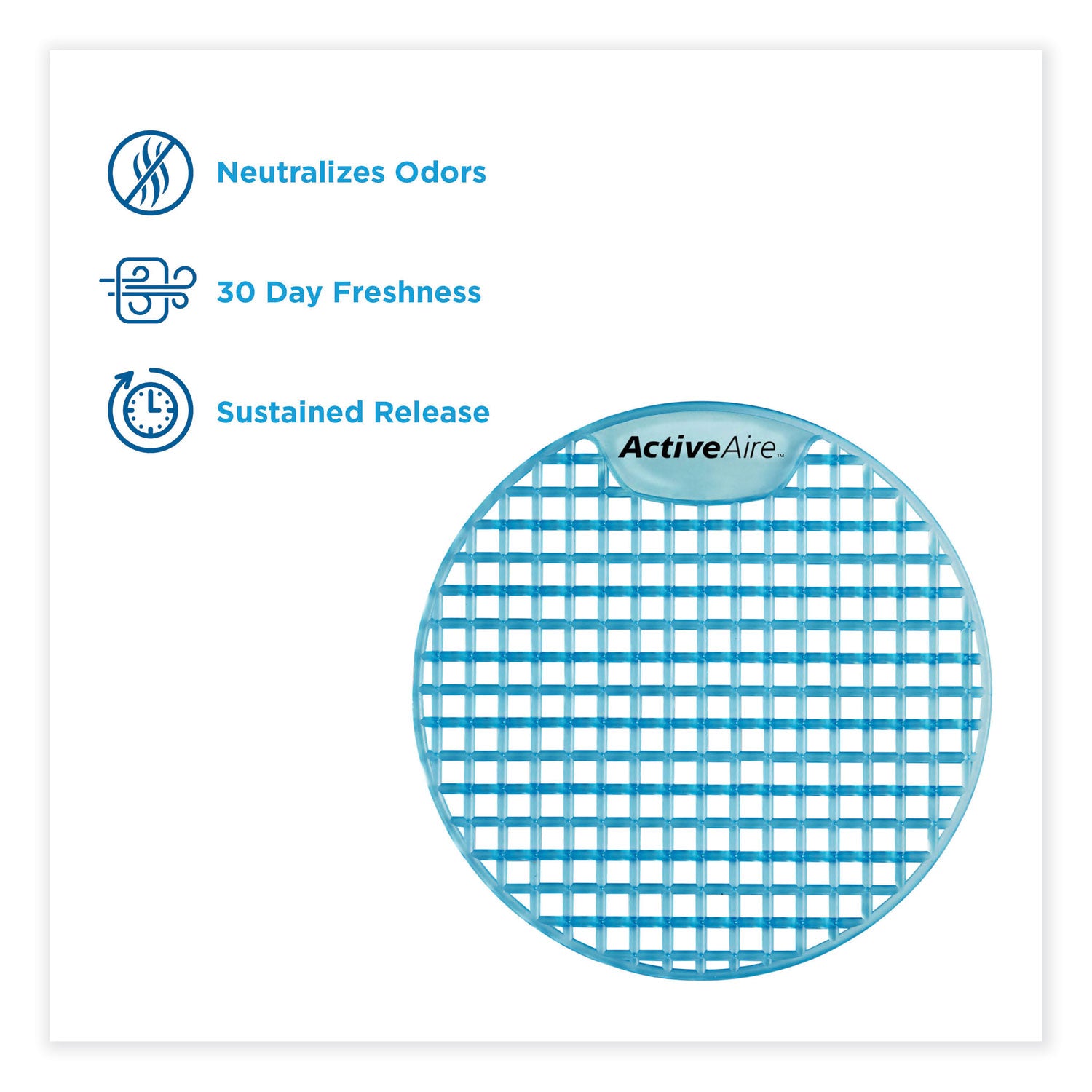 Georgia Pacific® Professional Activeaire Deodorizer Urinal Screen, Coastal Breeze Scent, Blue, 12/carton