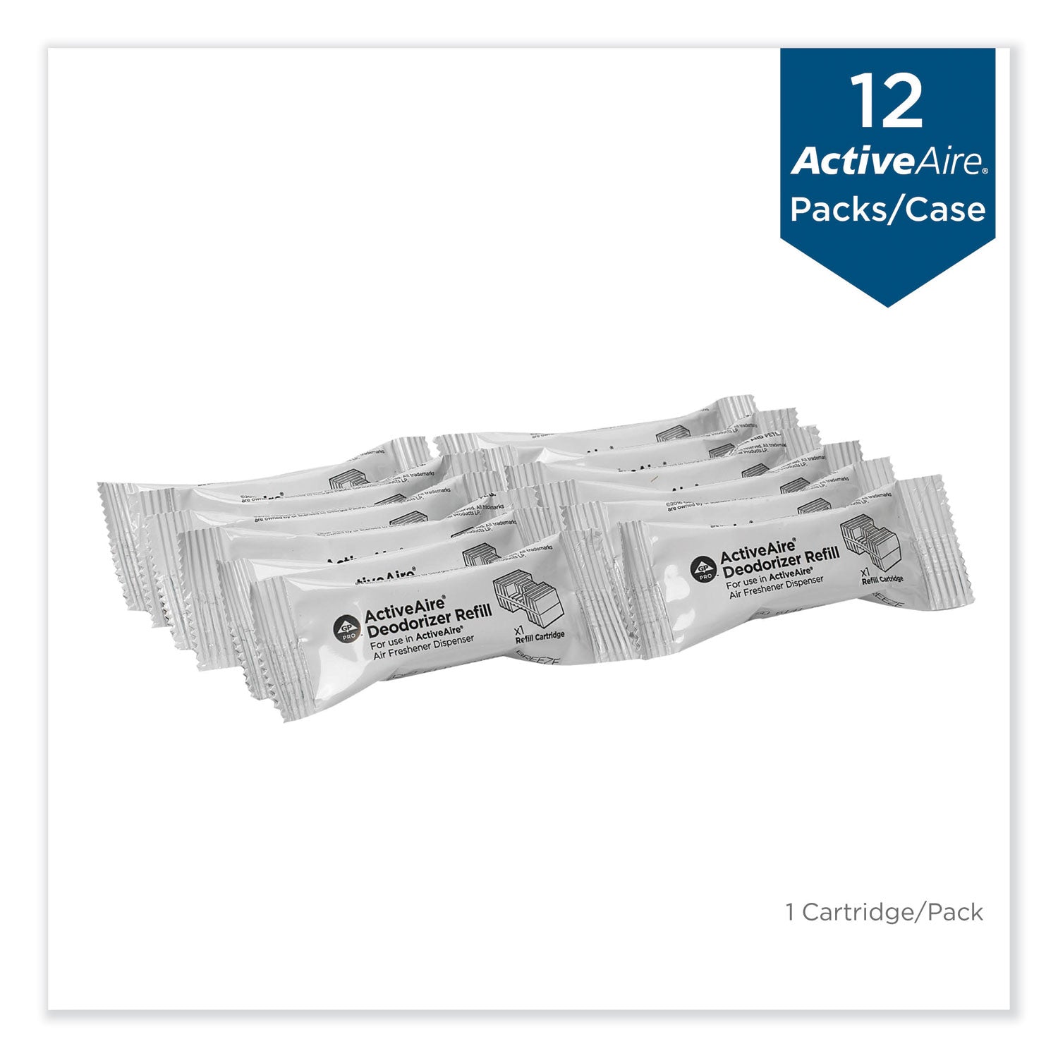 Georgia Pacific® Professional Activeaire Automated Freshener Dispenser Refill, Coastal Breeze, Cartridge, 12/carton