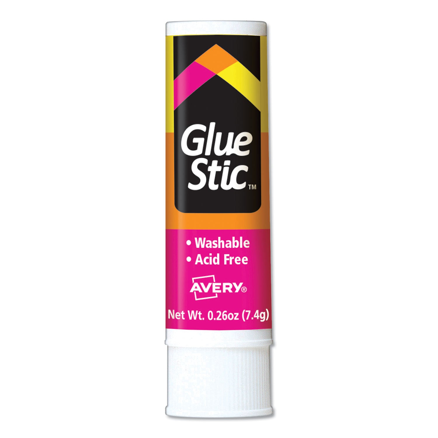 Avery® Permanent Glue Stic Value Pack, 0.26 Oz, Applies White, Dries Clear, 6/pack